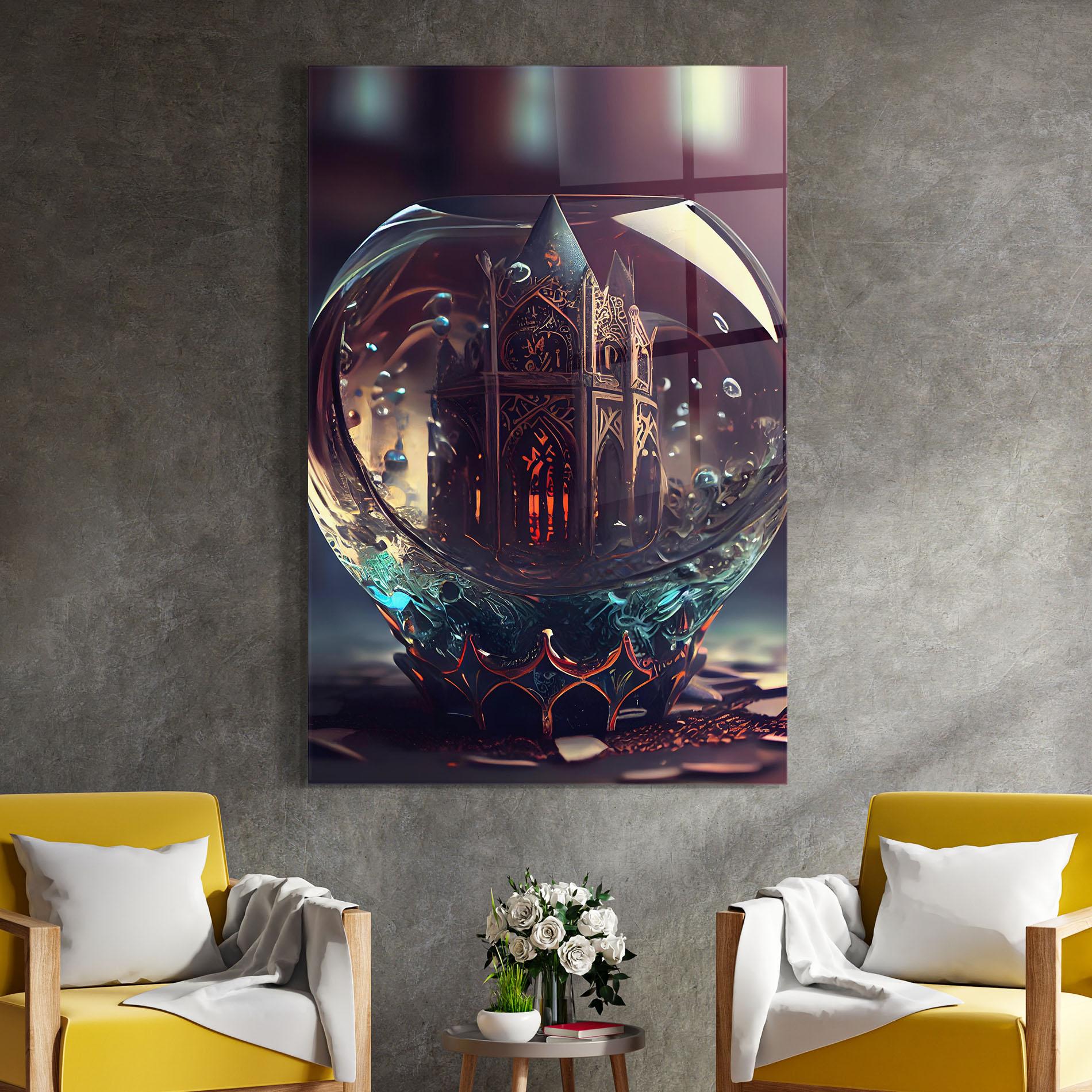 Стъклена картина Church Ball mockup 4