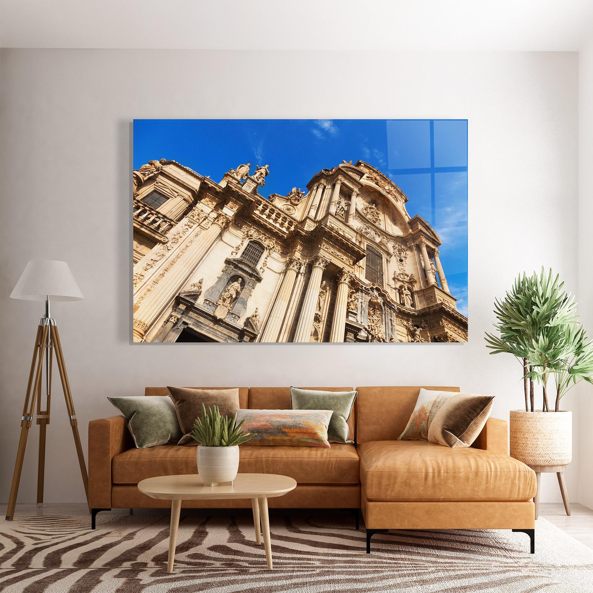 Стъклена картина Church Saint Mary mockup 7