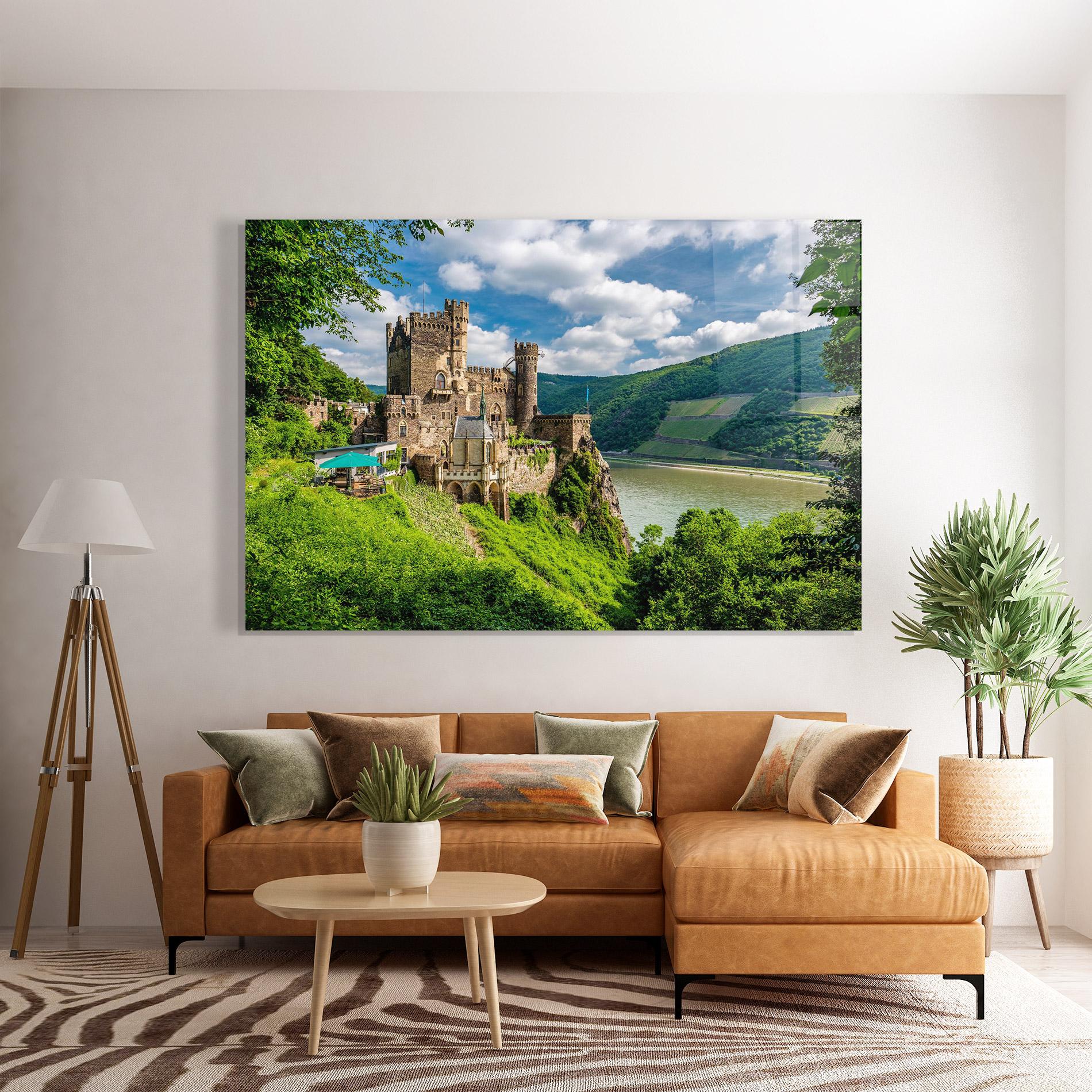 Стъклена картина Rheinstein Castle Germany mockup 7
