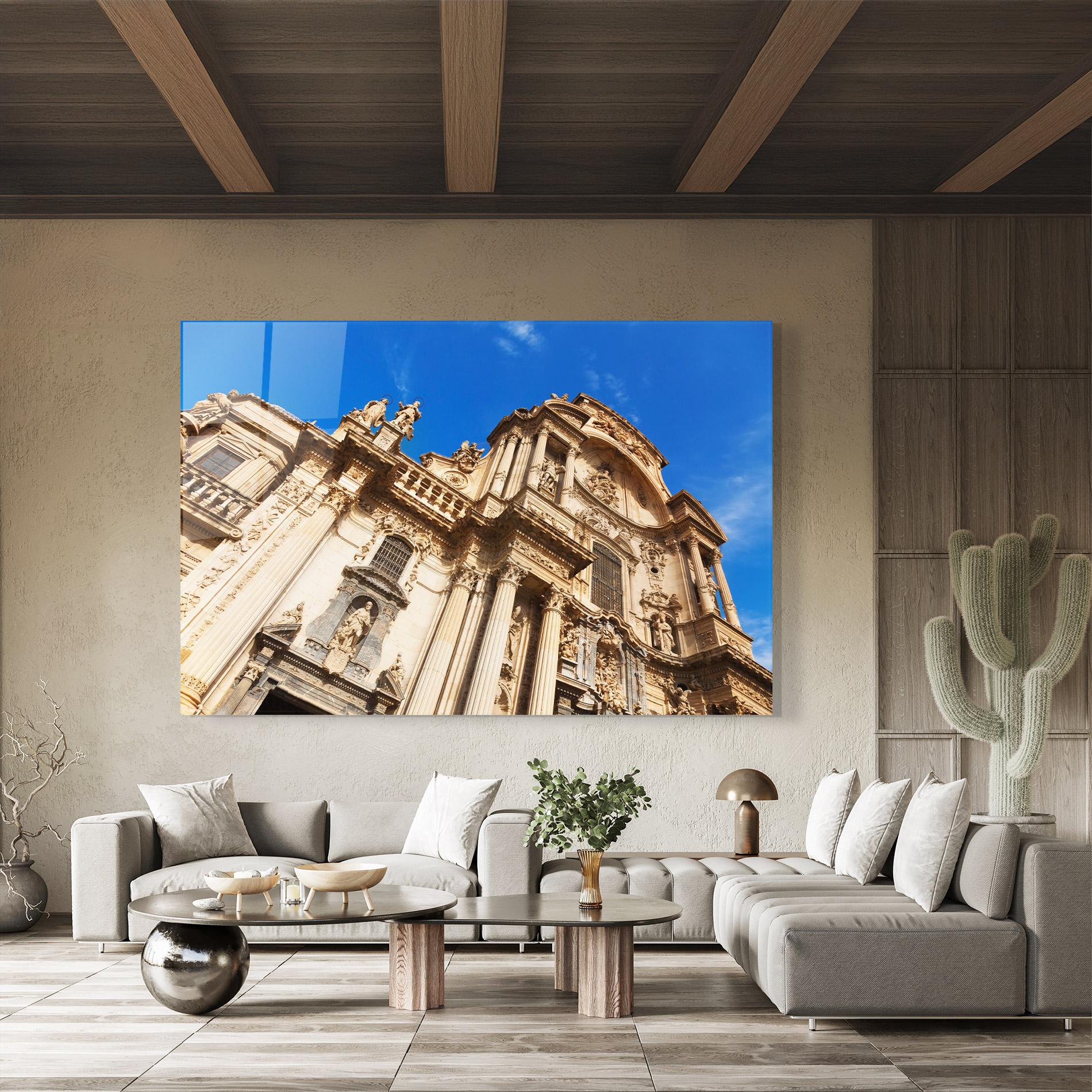 Стъклена картина Church Saint Mary mockup 8