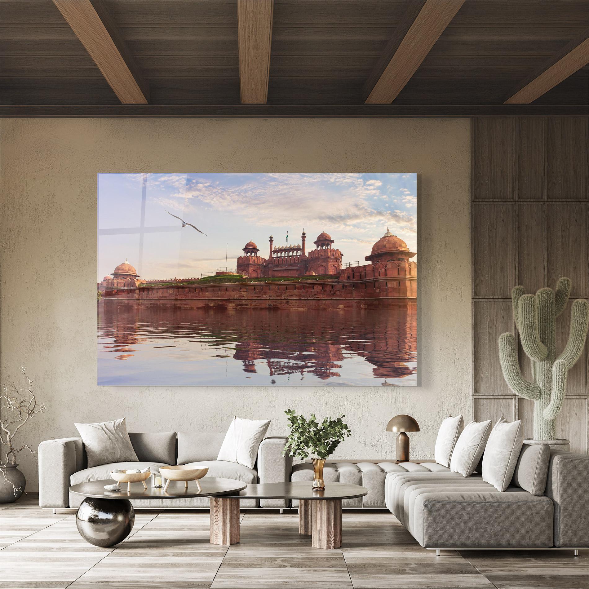 Стъклена картина Delhi India mockup 8