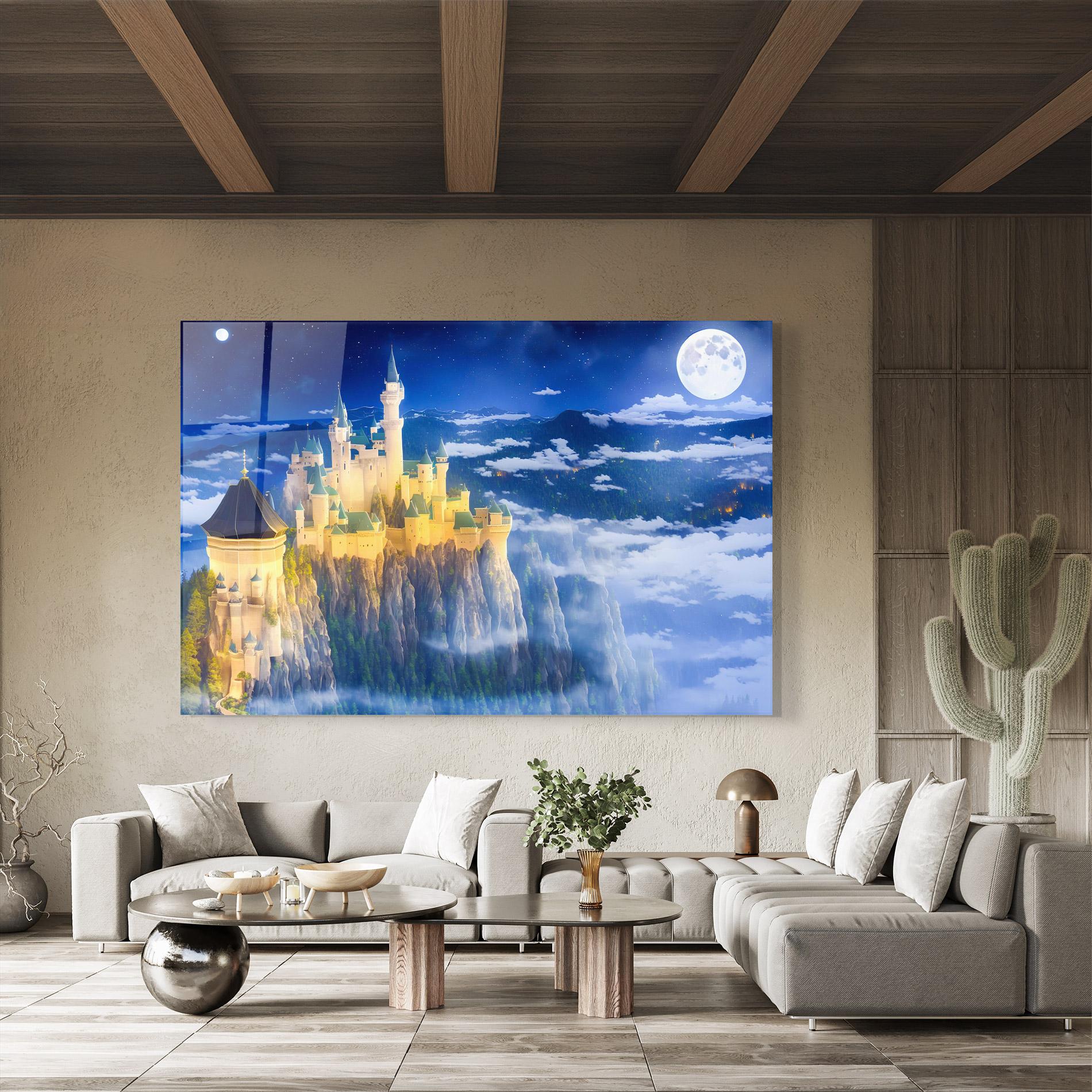 Стъклена картина Fairytale Castle mockup 8