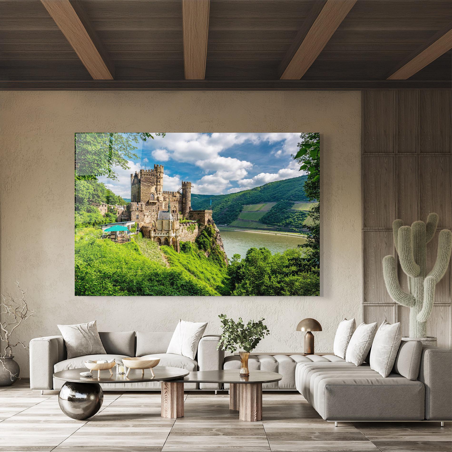 Стъклена картина Rheinstein Castle Germany mockup 8