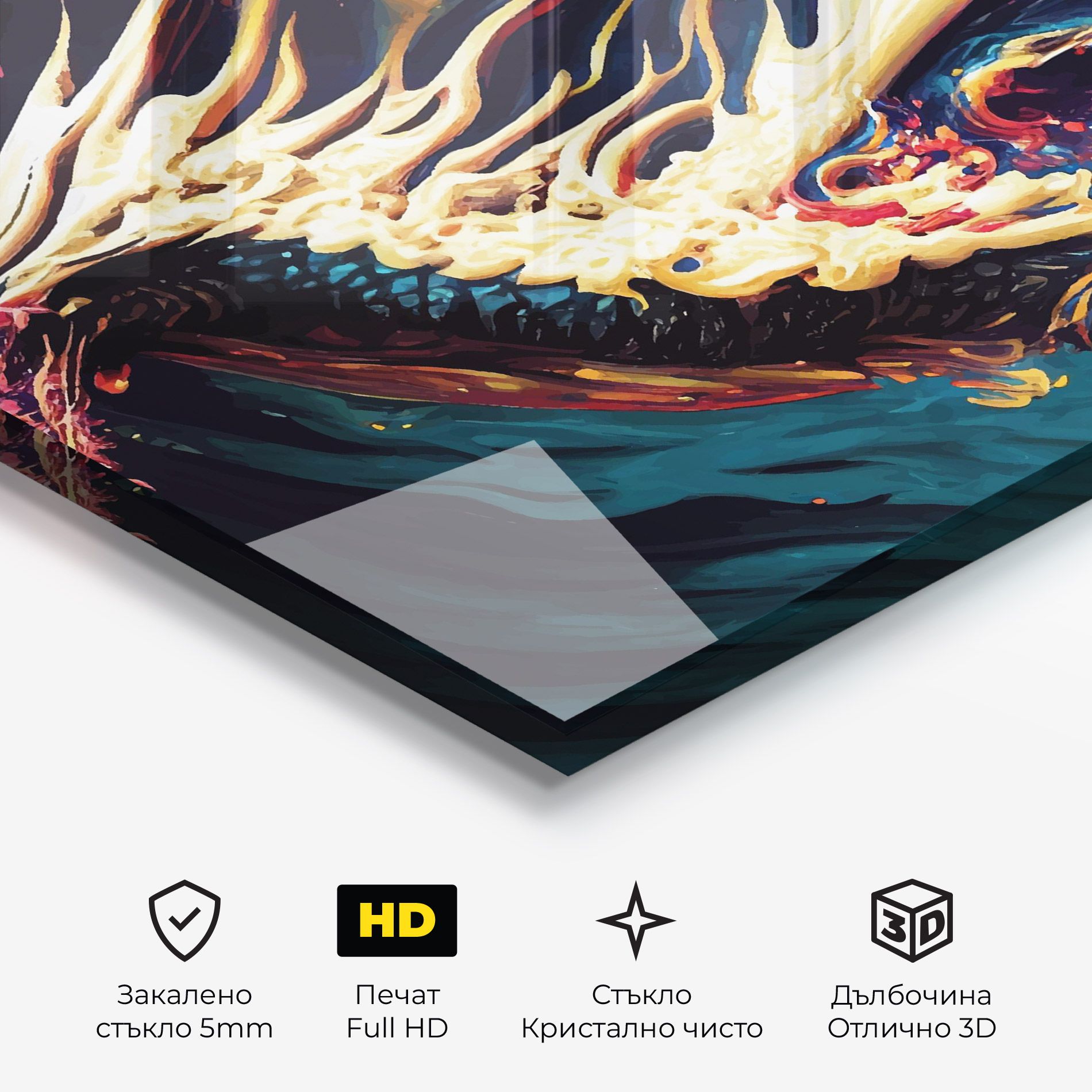 Flying Acrylic Dragon mockup 3