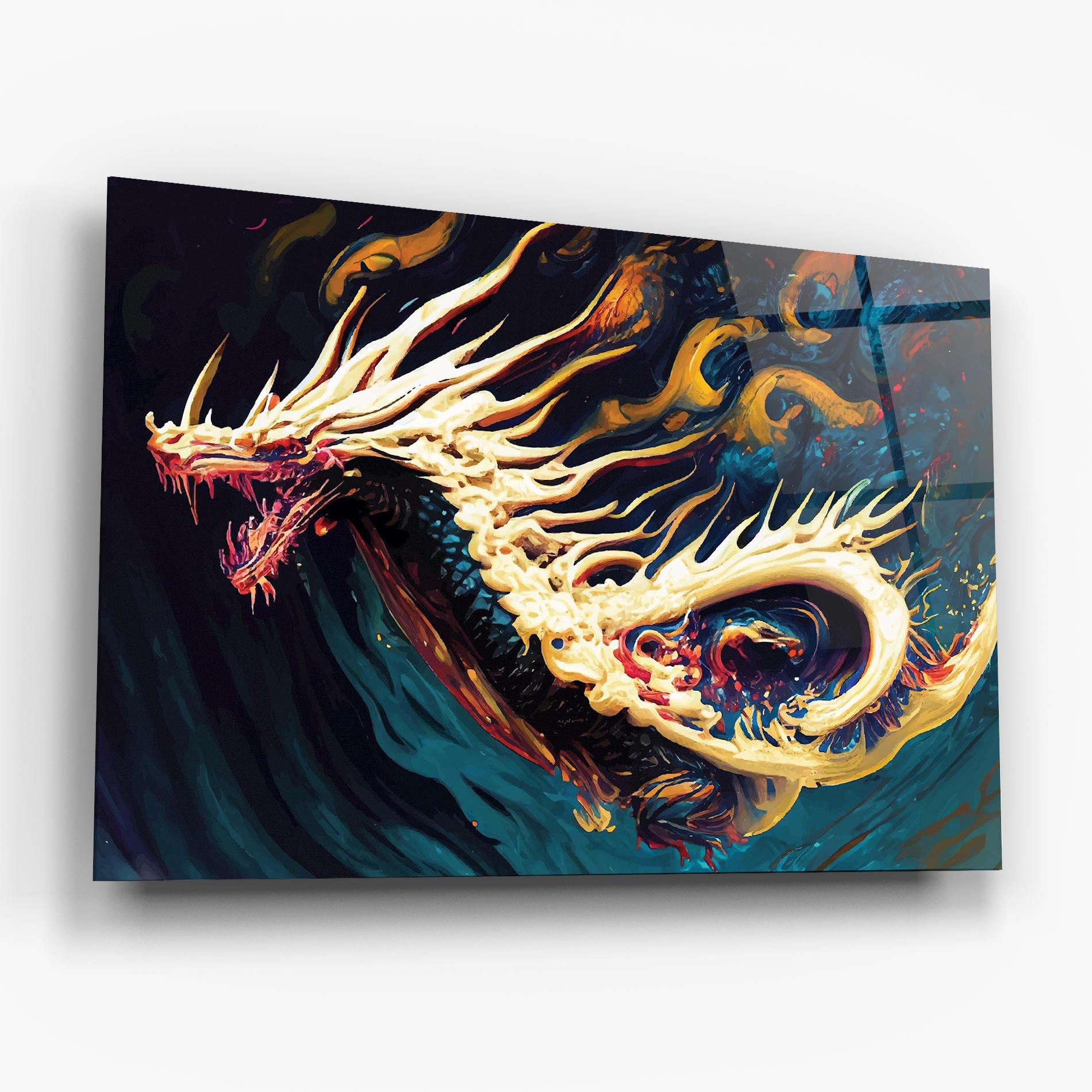 Flying Acrylic Dragon mockup 6