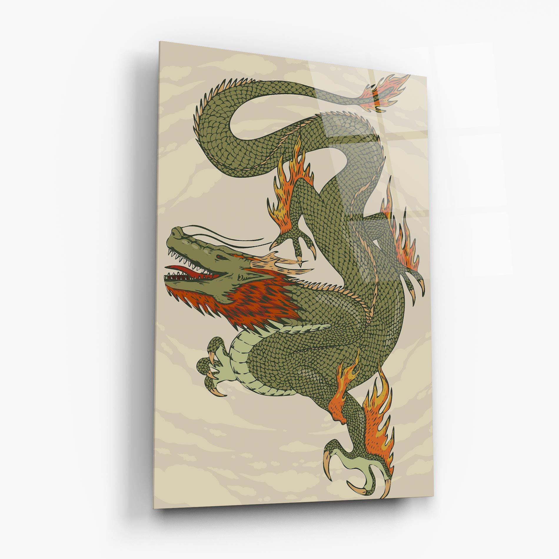 Chinese Dragon Green mockup 6