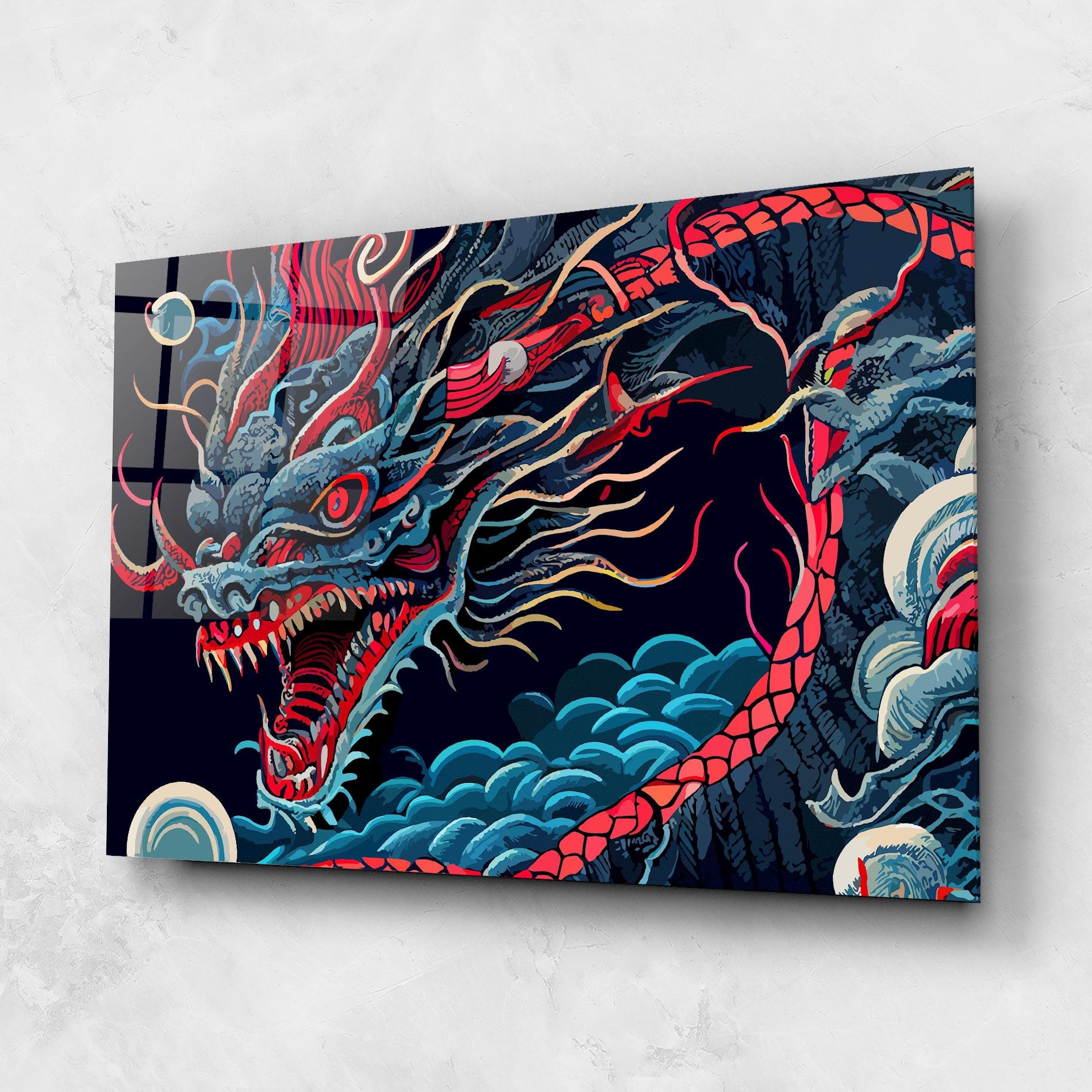 Стъклена картина Cloud Dragon mockup 1