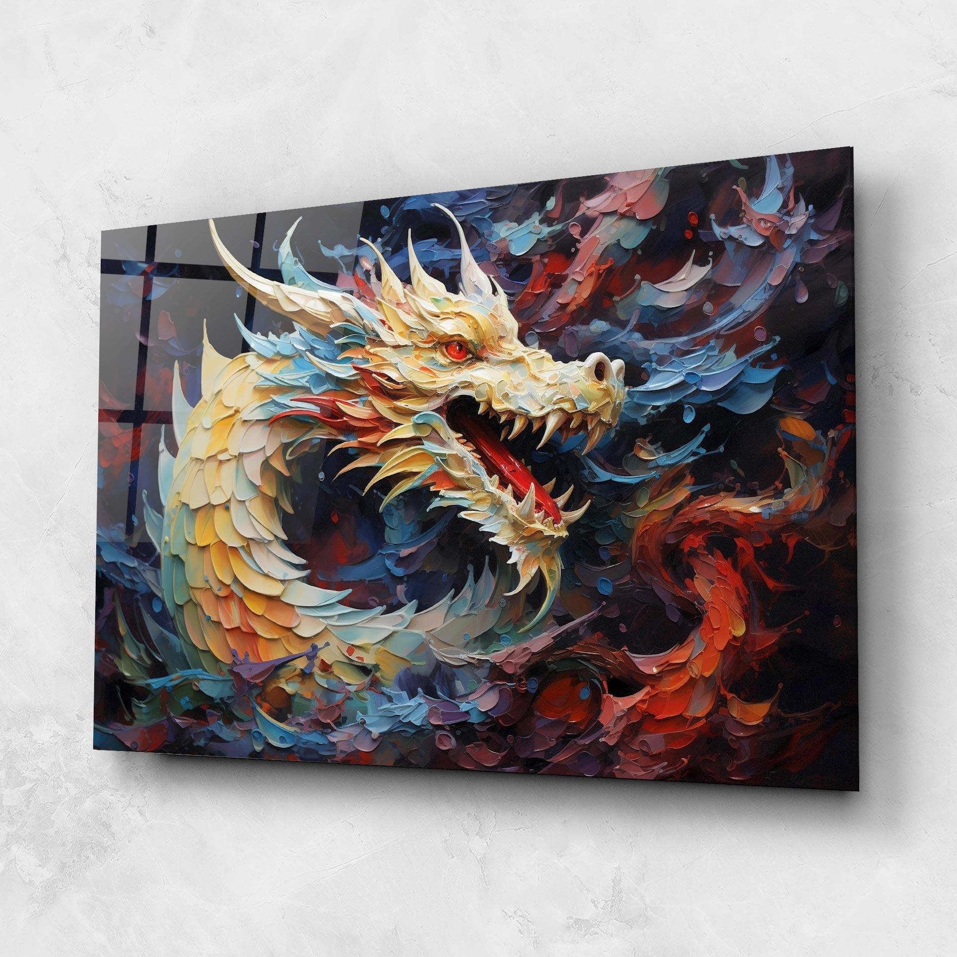 Стъклена картина Fantasy Dragon Art mockup 1