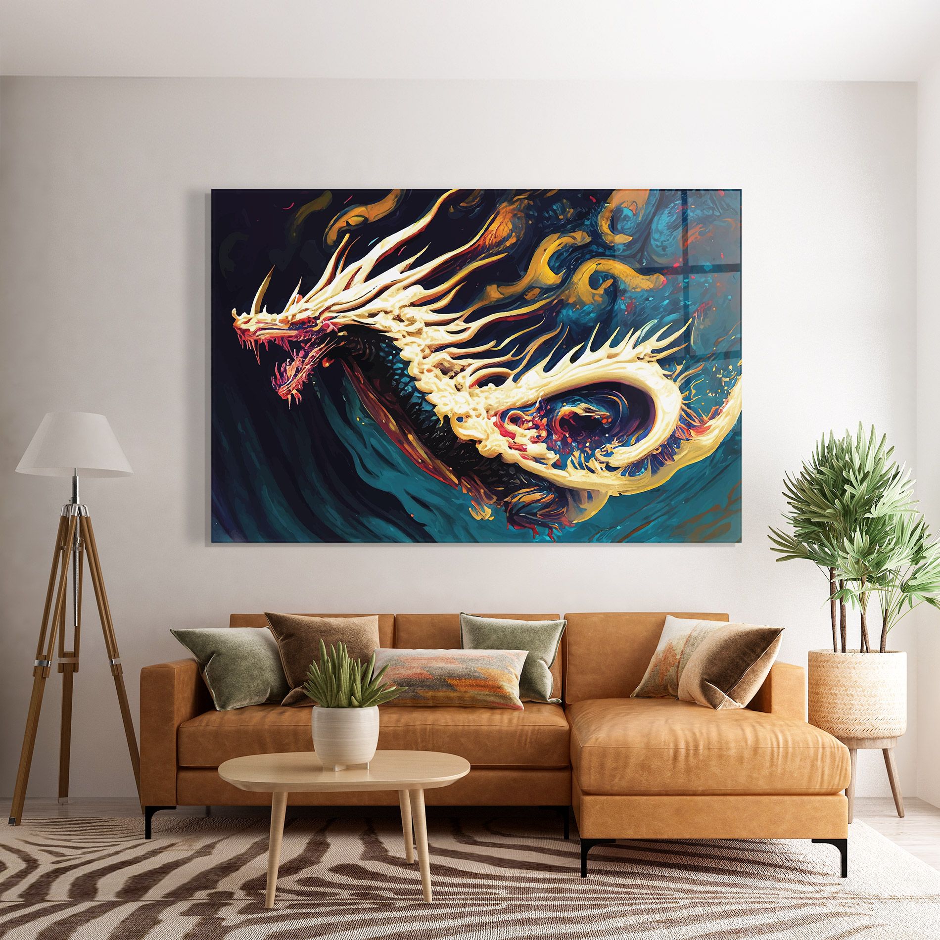 Flying Acrylic Dragon mockup 7