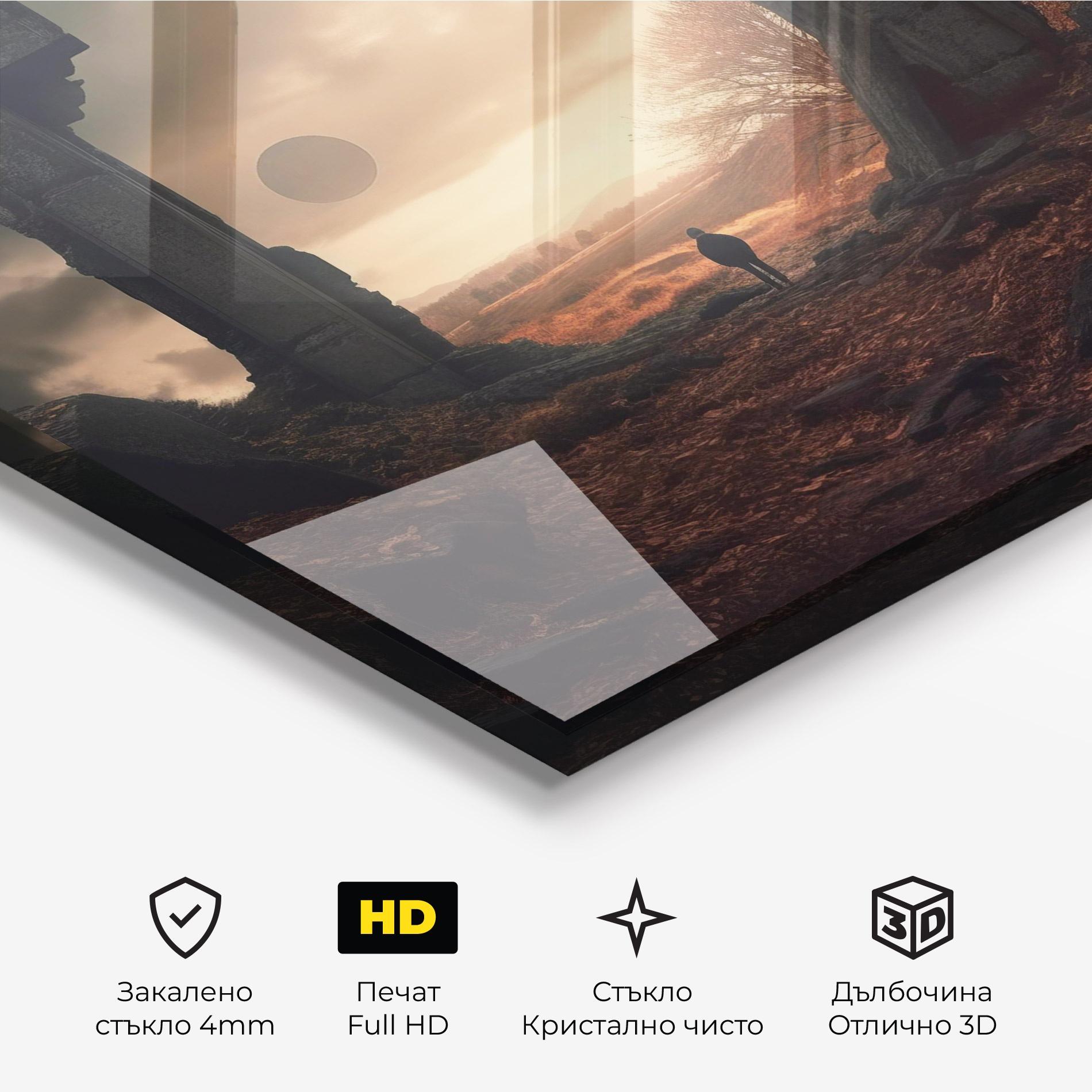 Стъклена картина Archway mockup 3