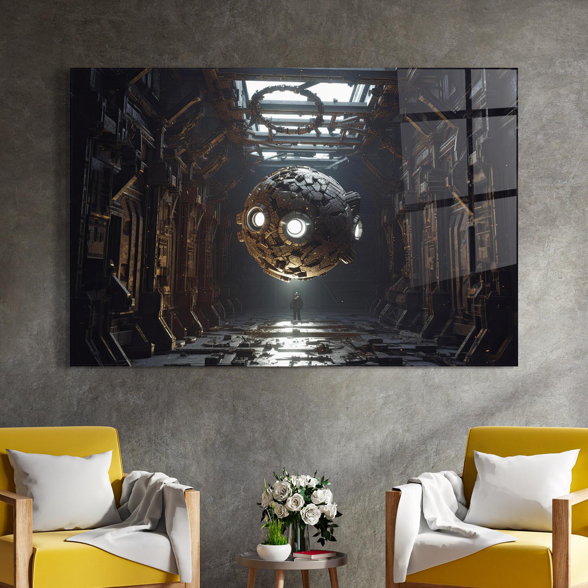 Стъклена картина Cryptic Art mockup 4