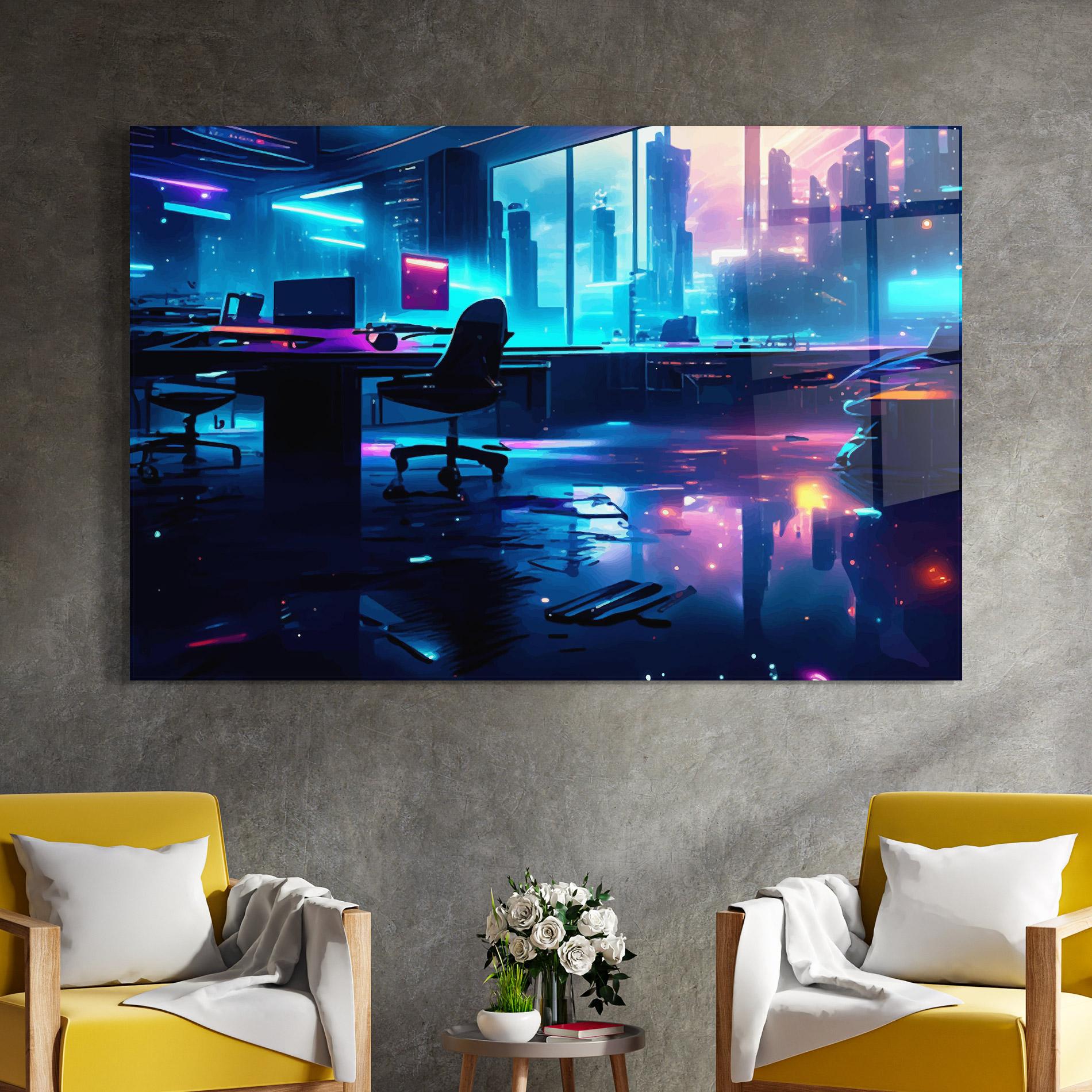 Стъклена картина Furure Day mockup 4