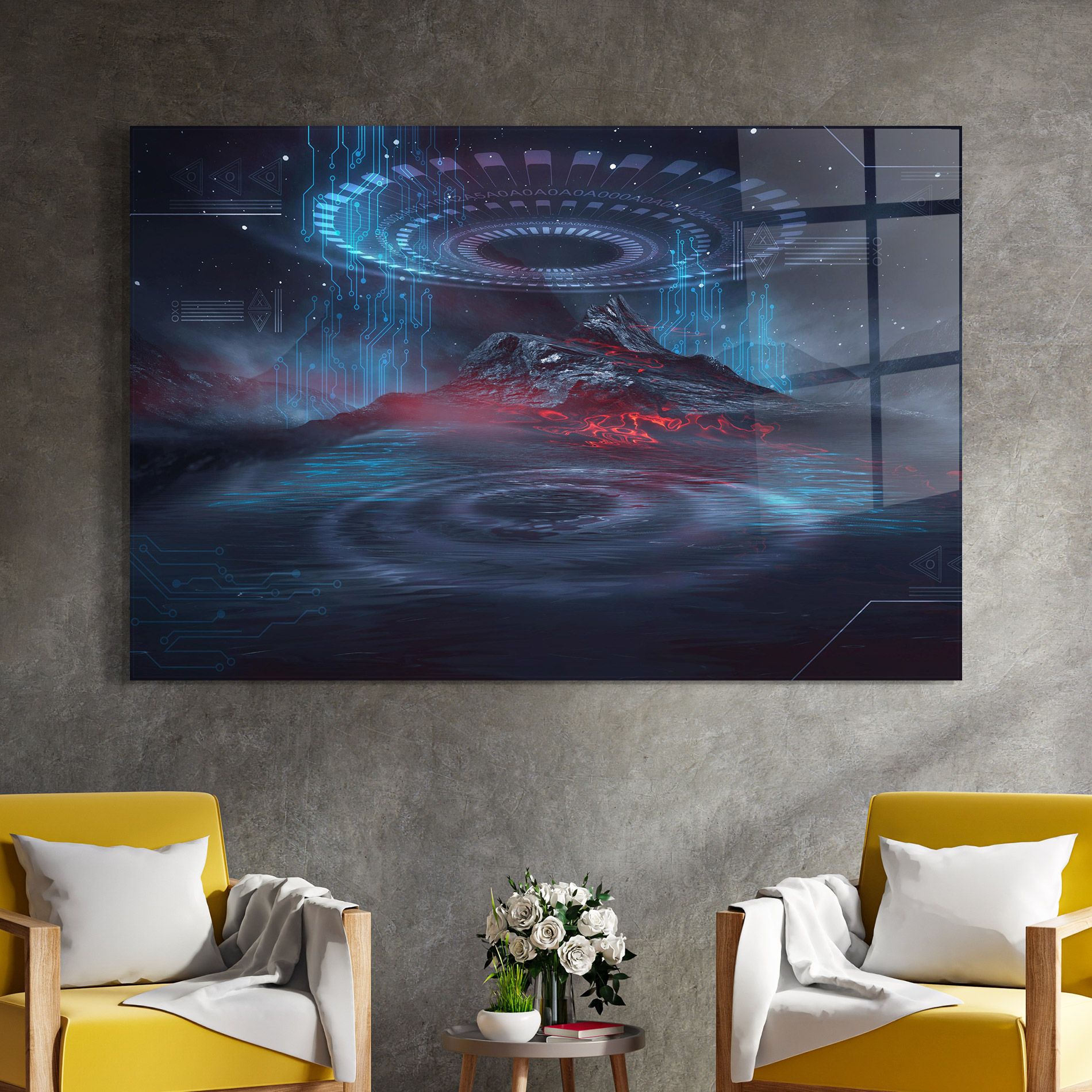 Neon Space Galaxy mockup 4