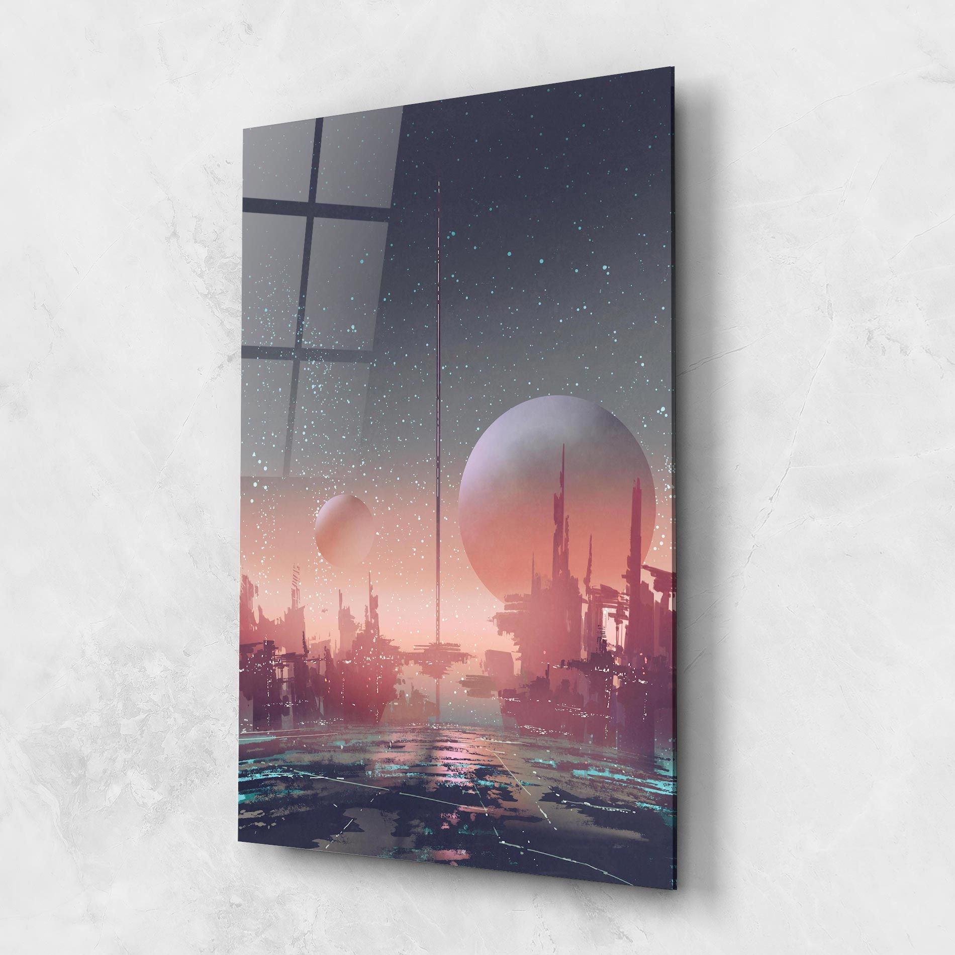 Futuristic Alien Buildings mockup 1