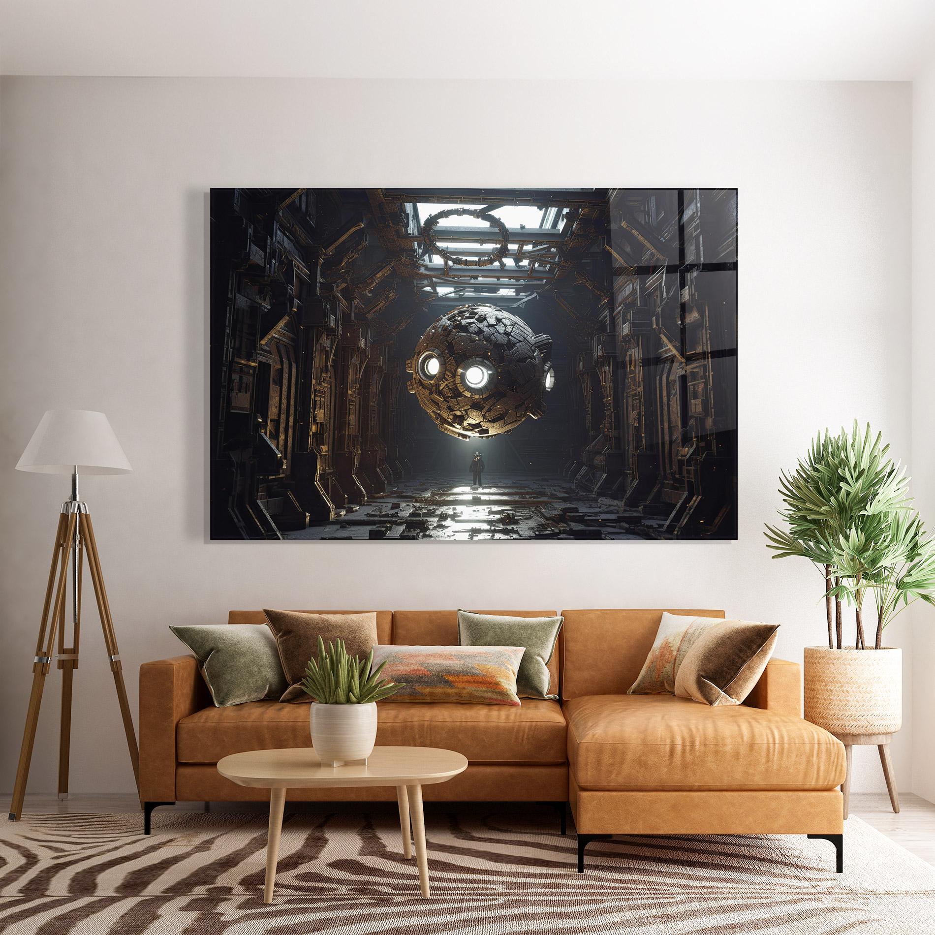 Стъклена картина Cryptic Art mockup 7