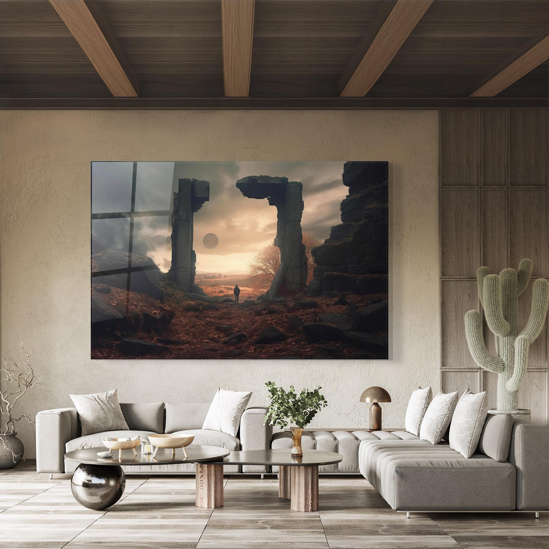 Стъклена картина Archway mockup 8