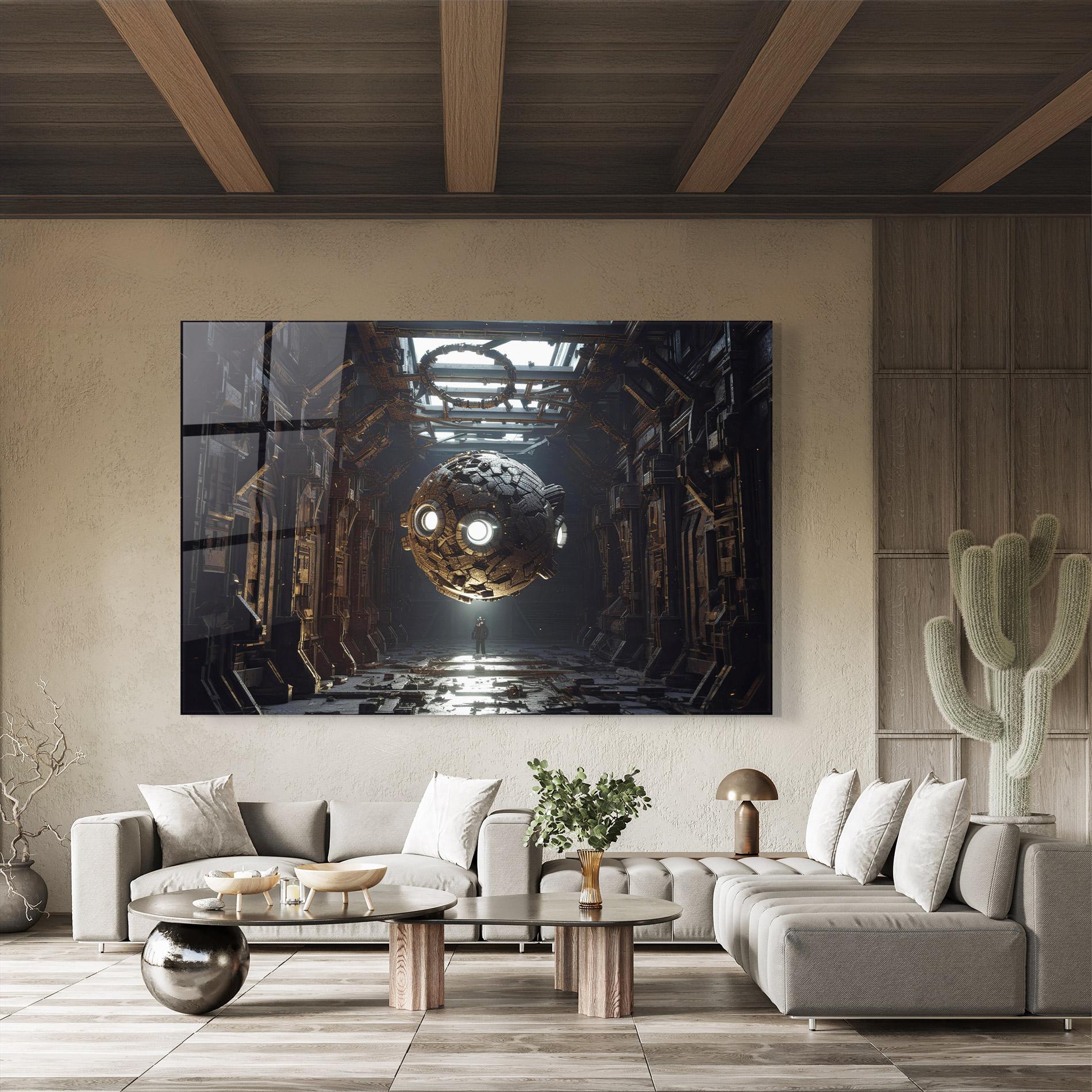 Стъклена картина Cryptic Art mockup 8