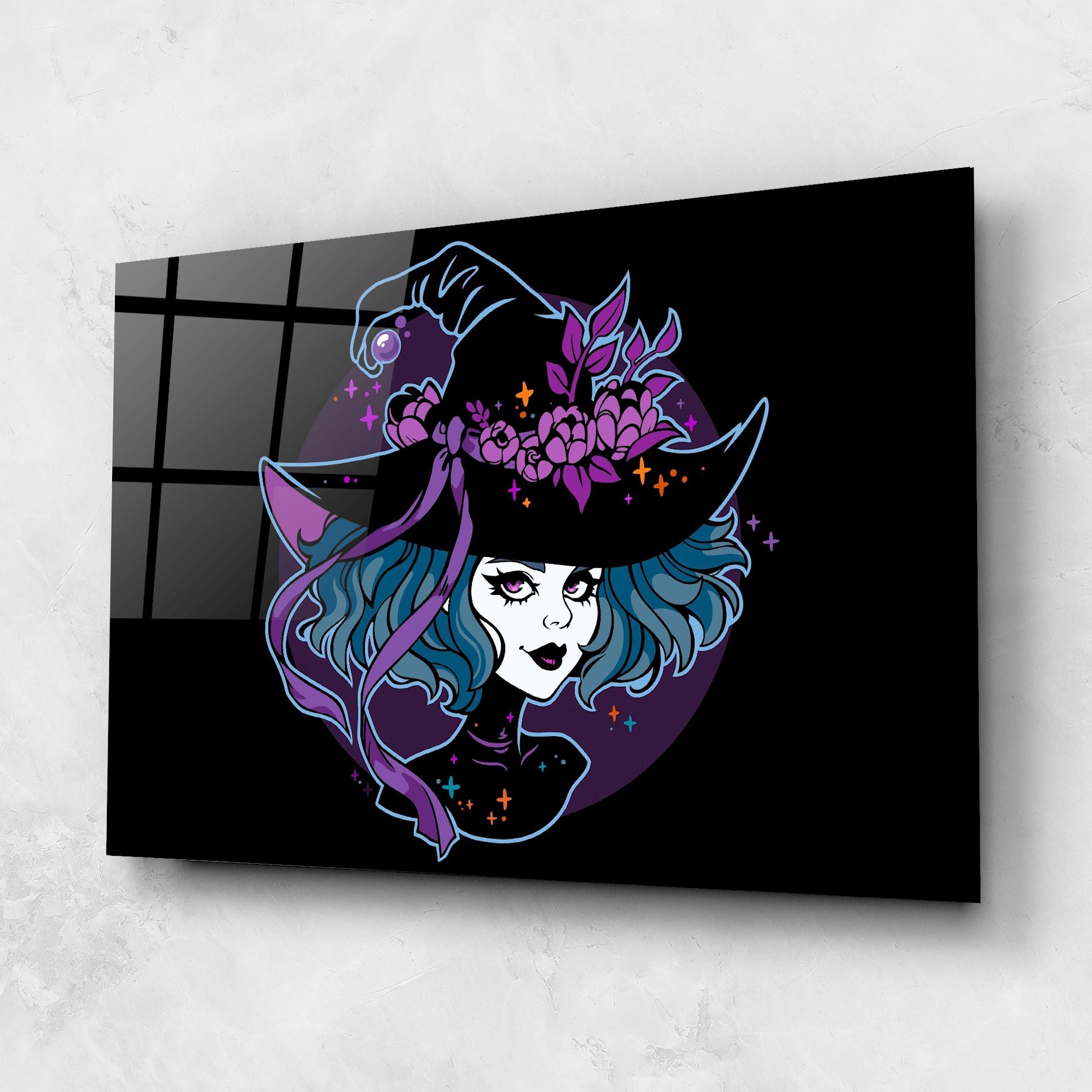 Cute Purple Witch mockup 1