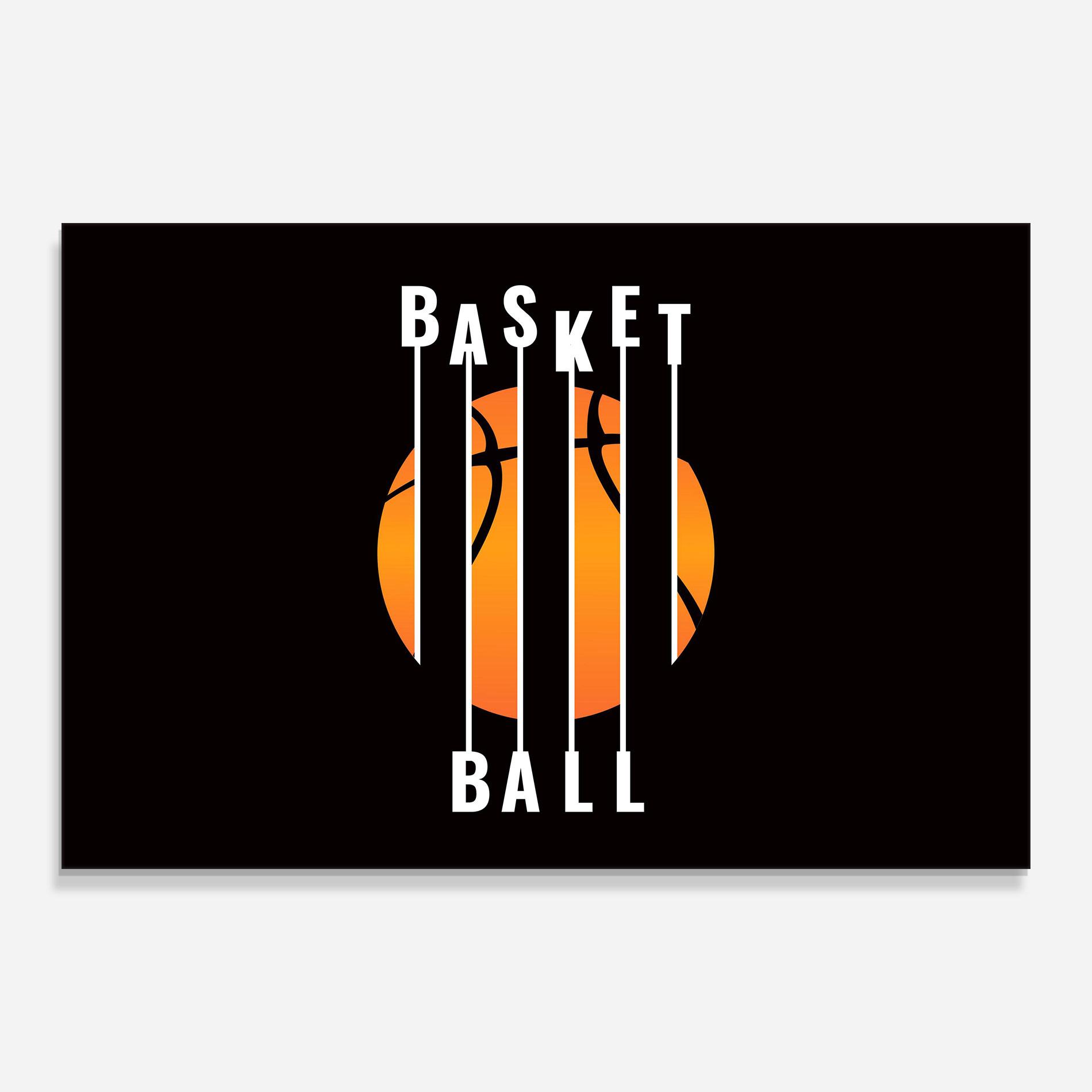 Стъклена картина Basket Ball mockup 0