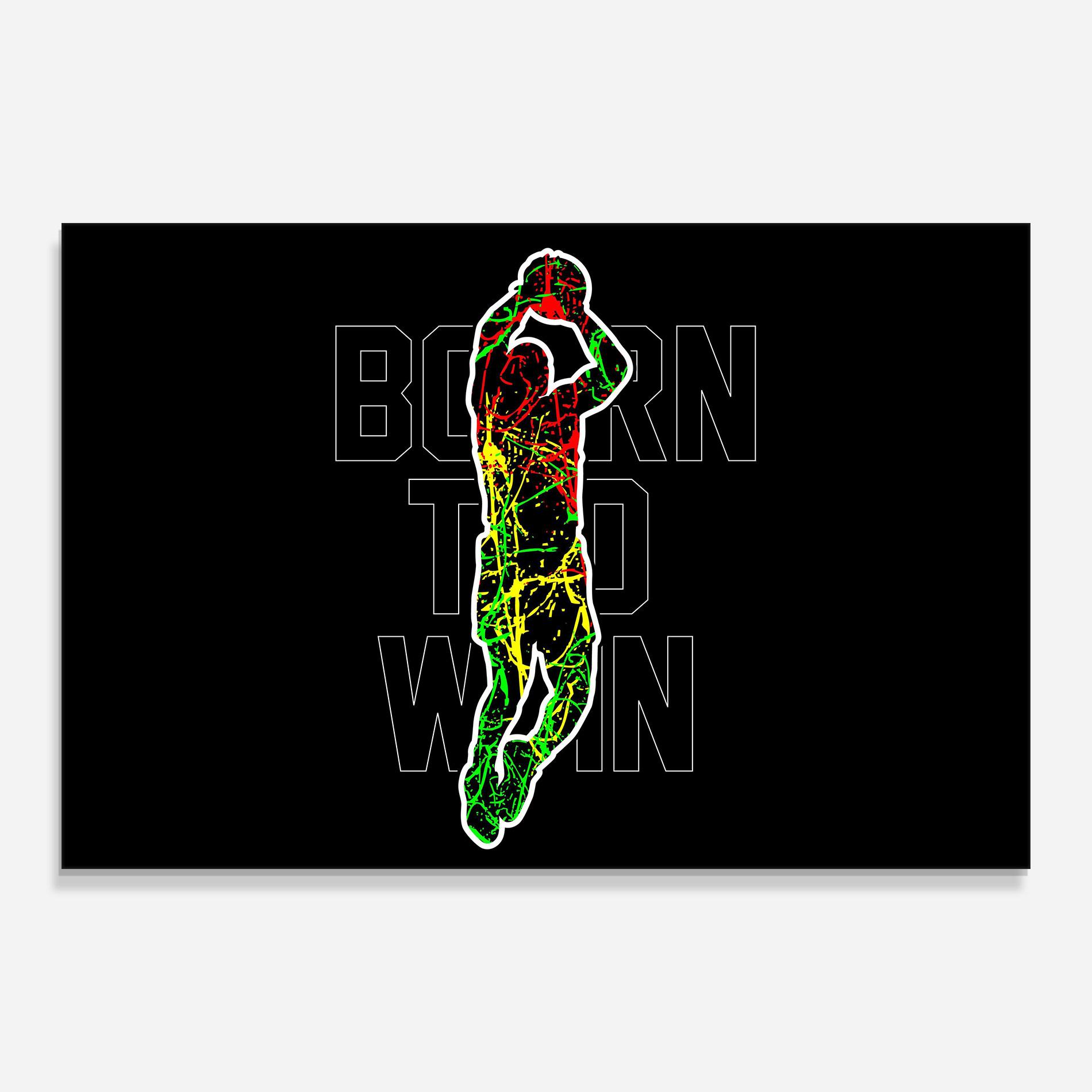 Стъклена картина Basket Win mockup 0