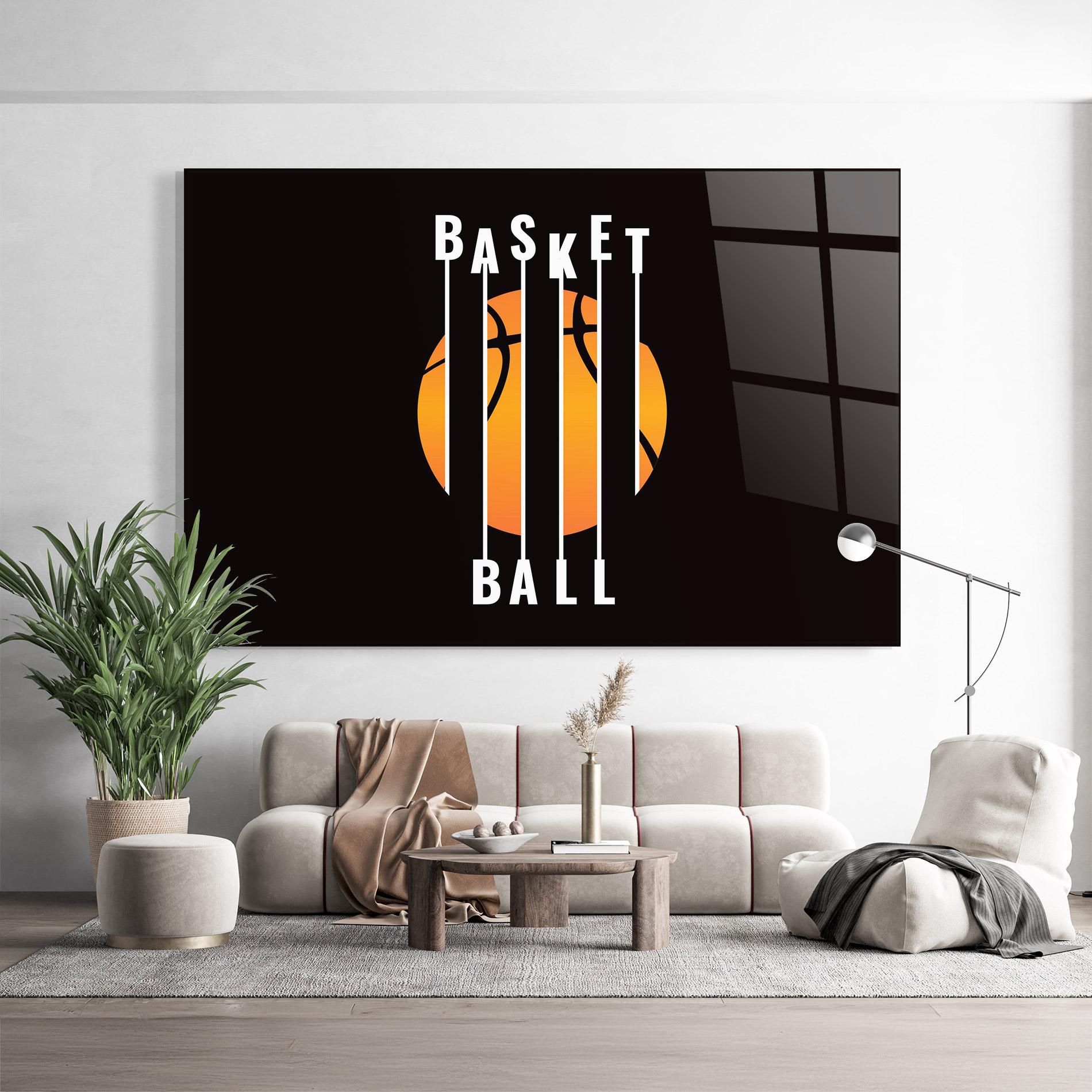 Стъклена картина Basket Ball mockup 9