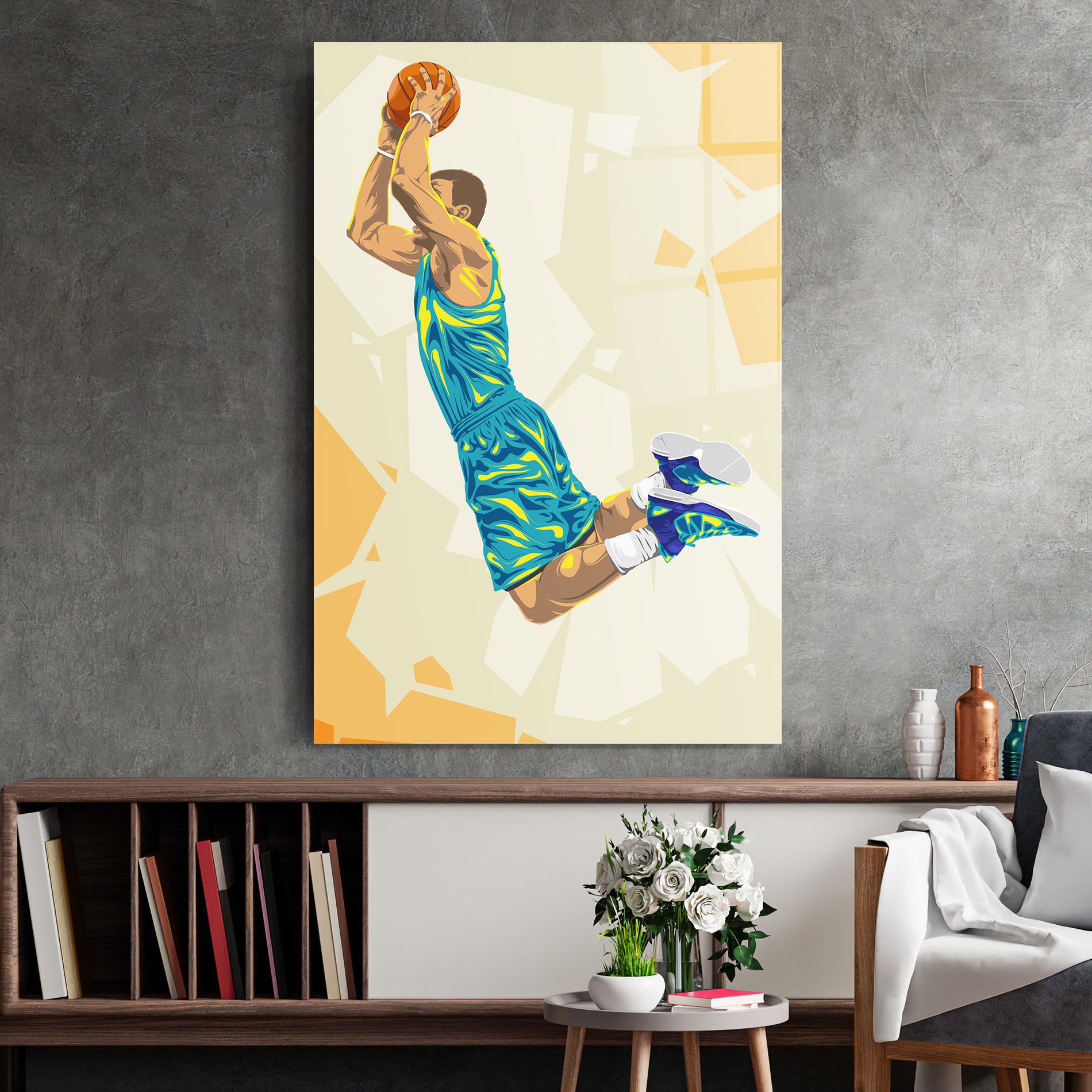 Basketball Dunk Pose mockup 2