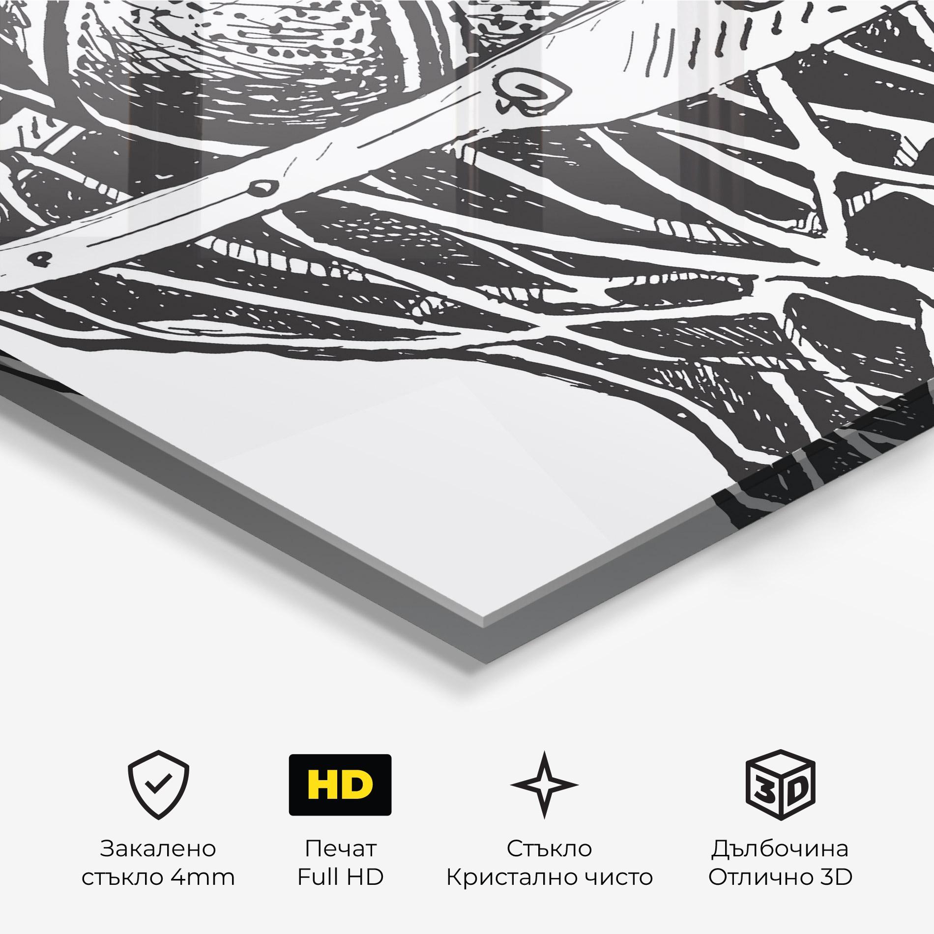 Стъклена картина Basketball Grey Hoop mockup 3