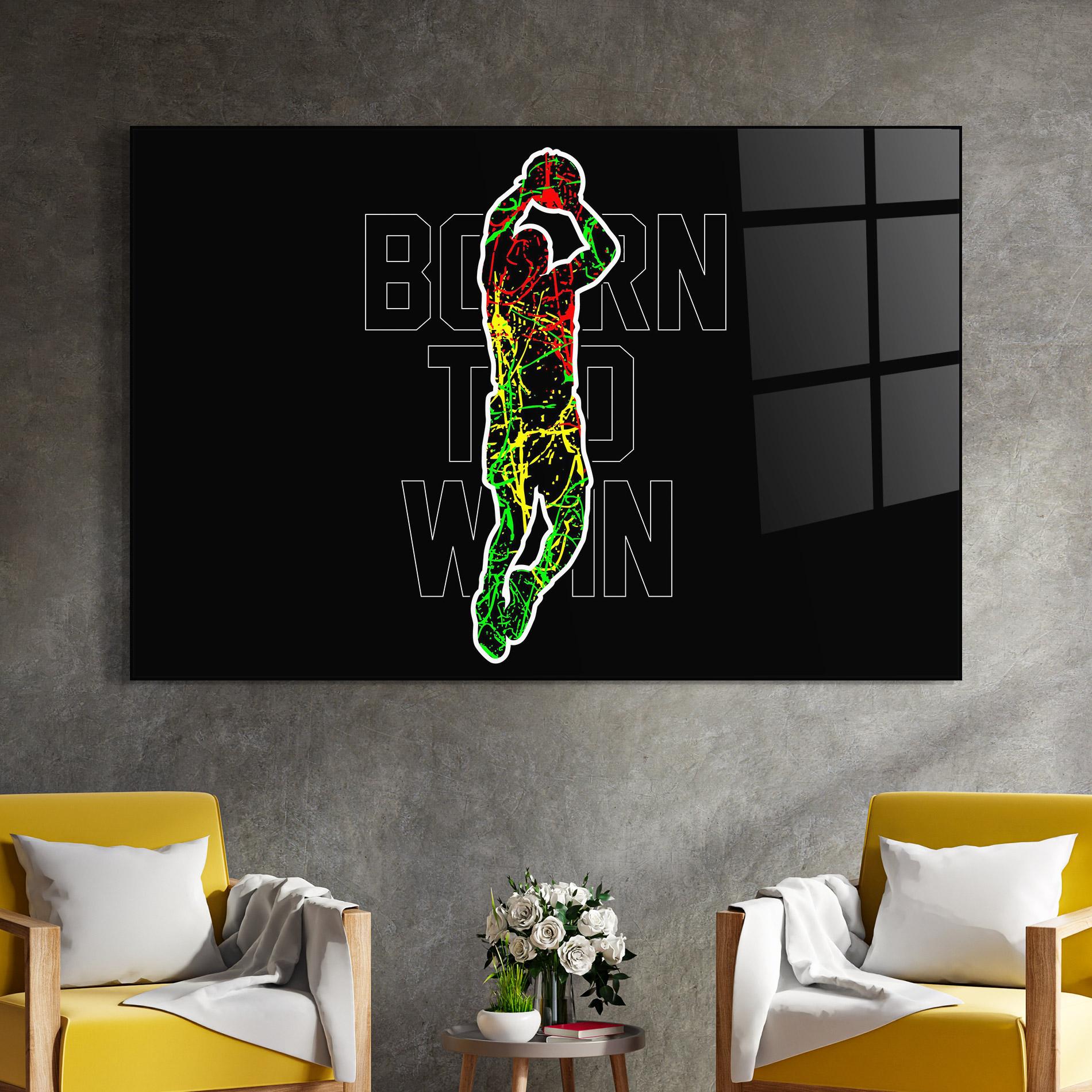 Стъклена картина Basket Win mockup 4