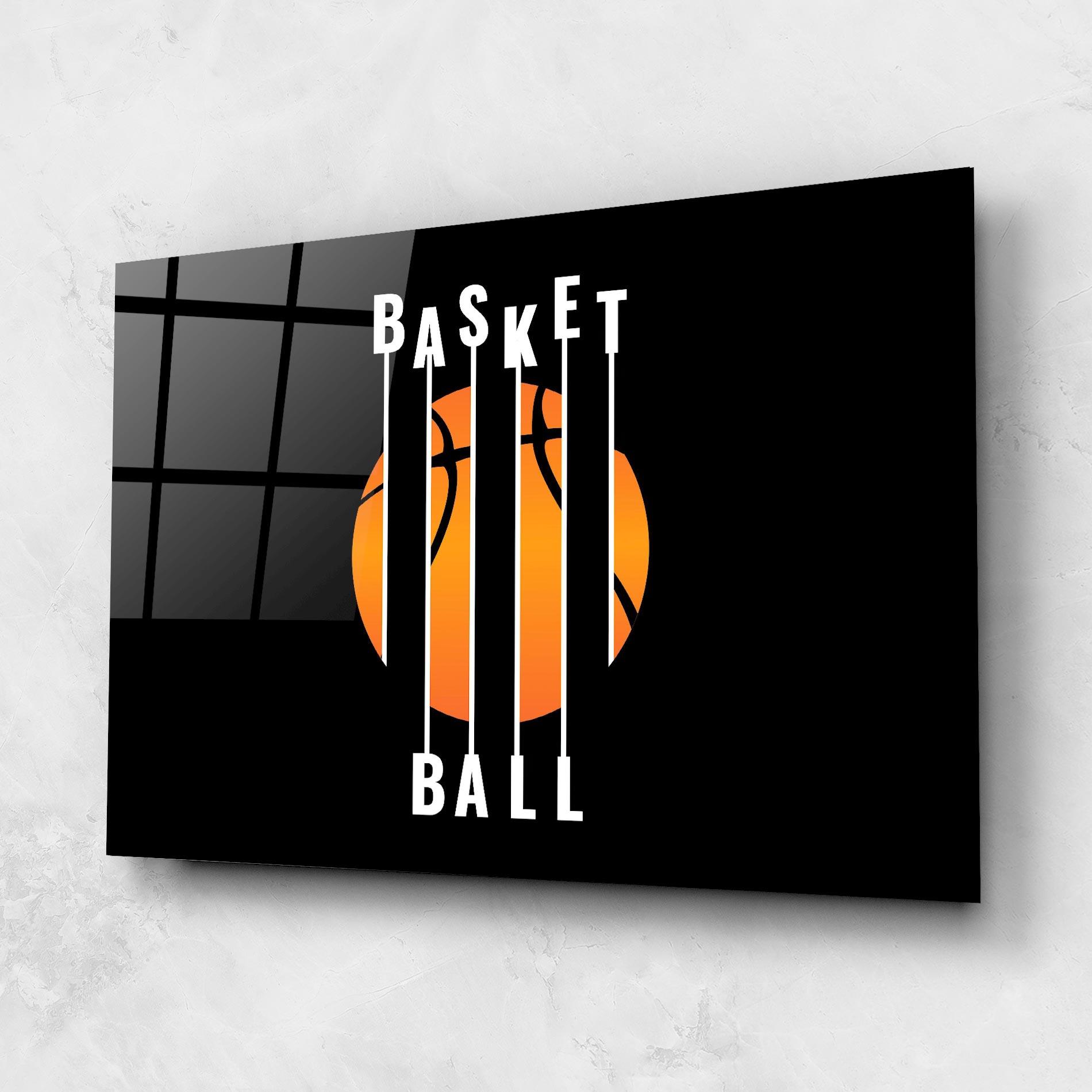 Стъклена картина Basket Ball mockup 1