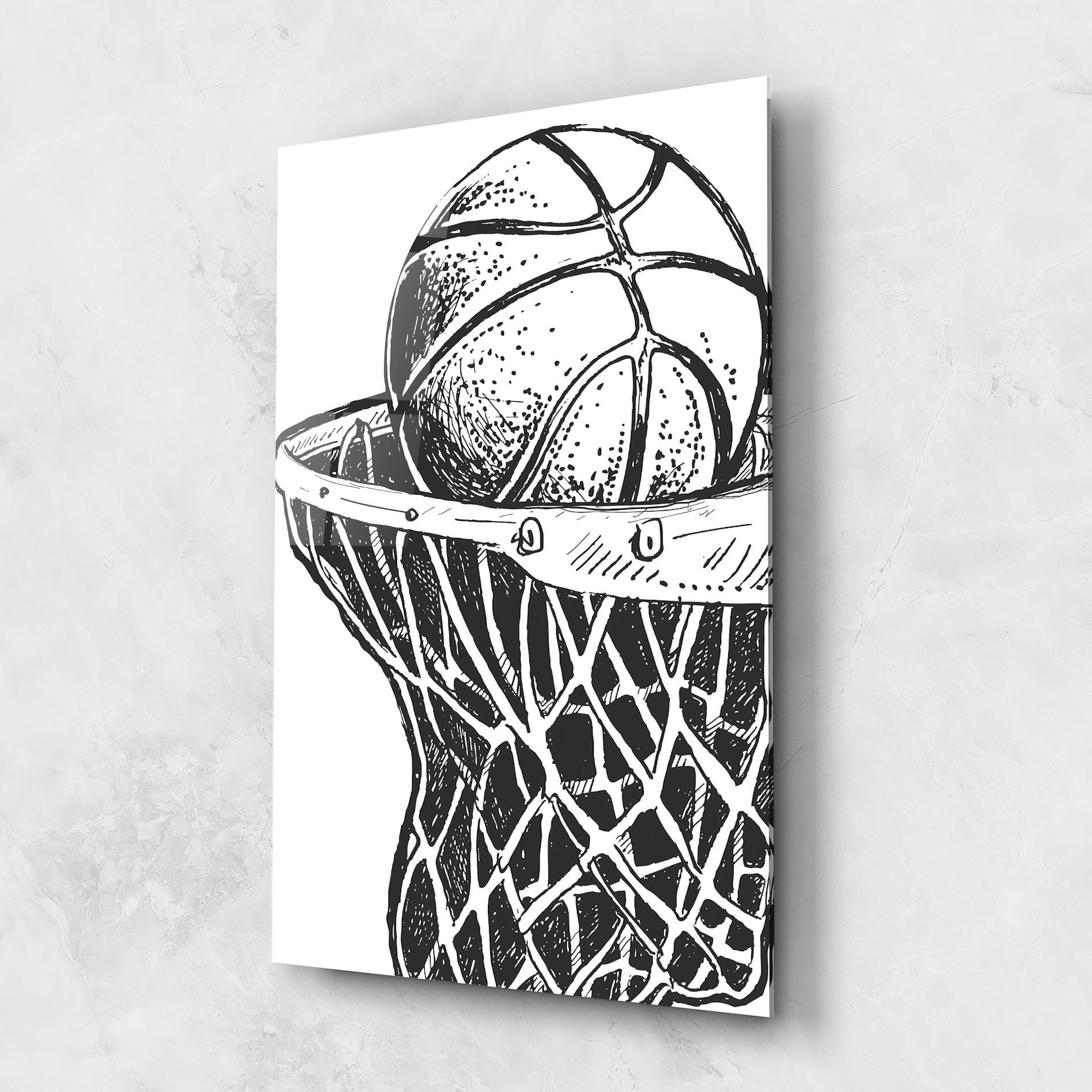 Basketball Grey Hoop mockup 1