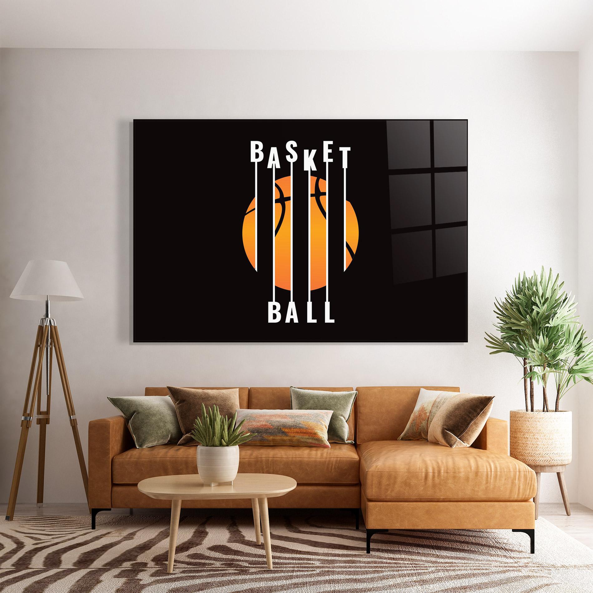 Стъклена картина Basket Ball mockup 7