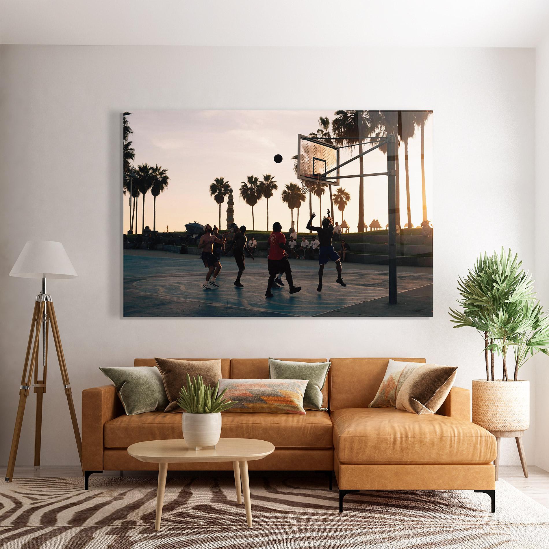 Стъклена картина Basketball Friends mockup 7