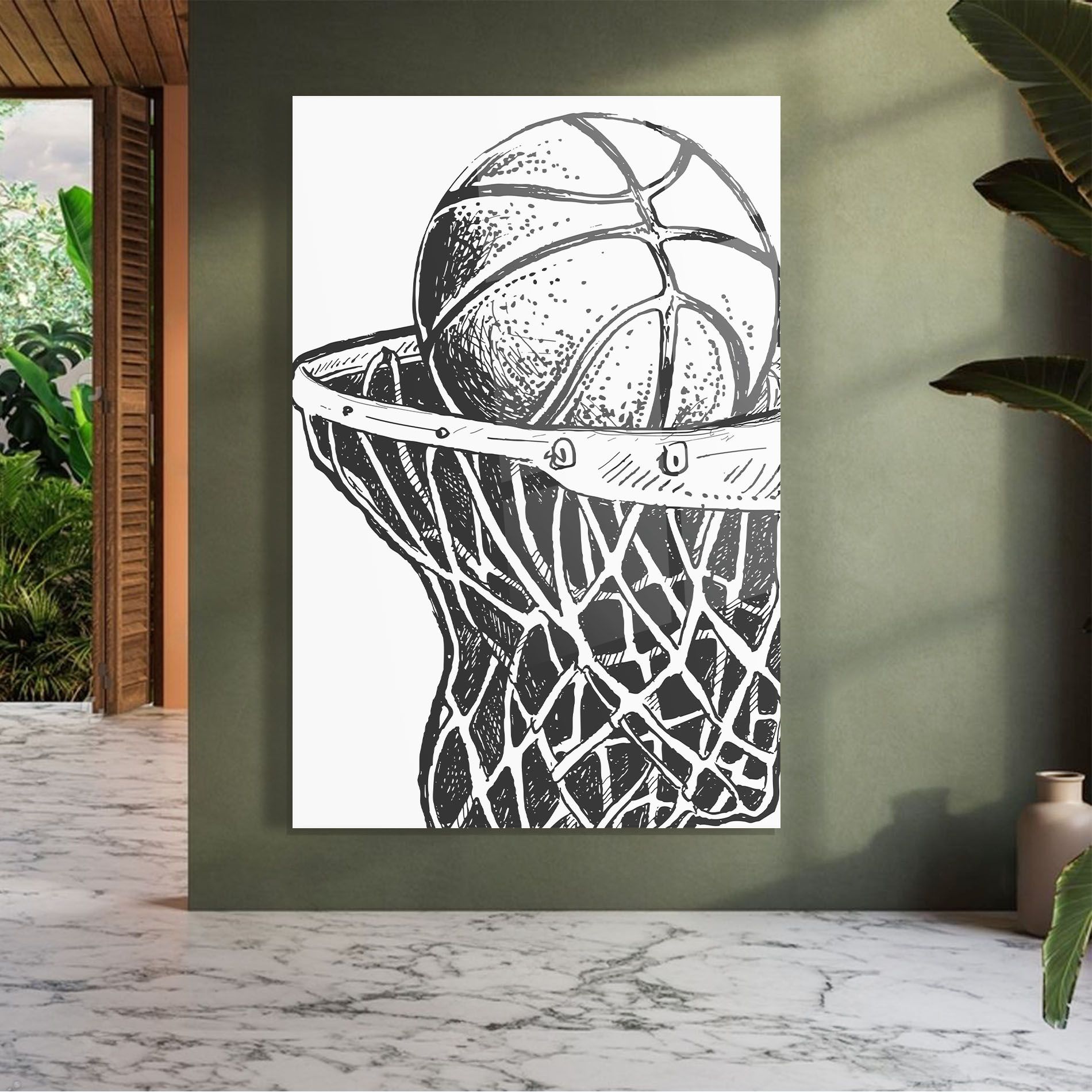 Basketball Grey Hoop mockup 7