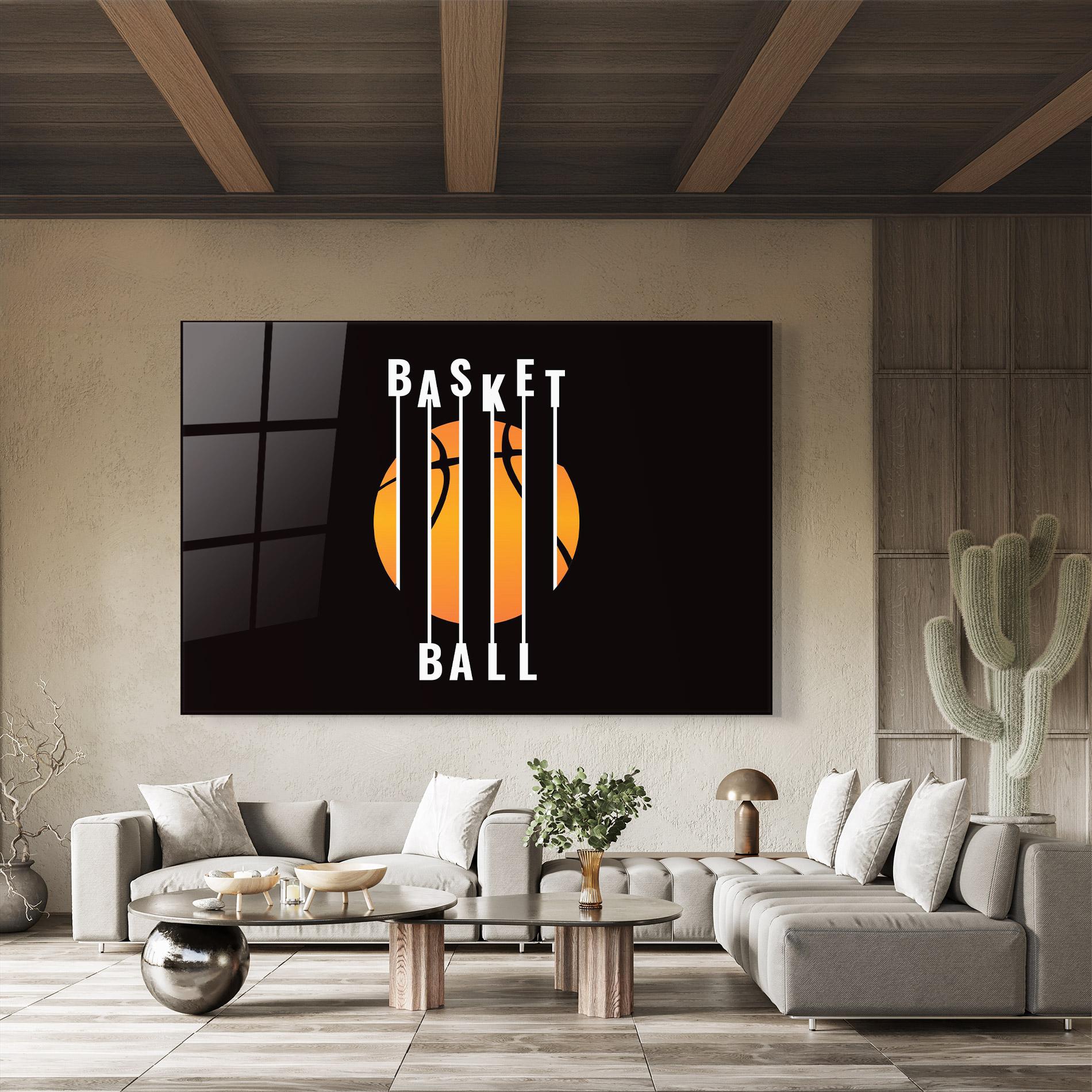 Стъклена картина Basket Ball mockup 8