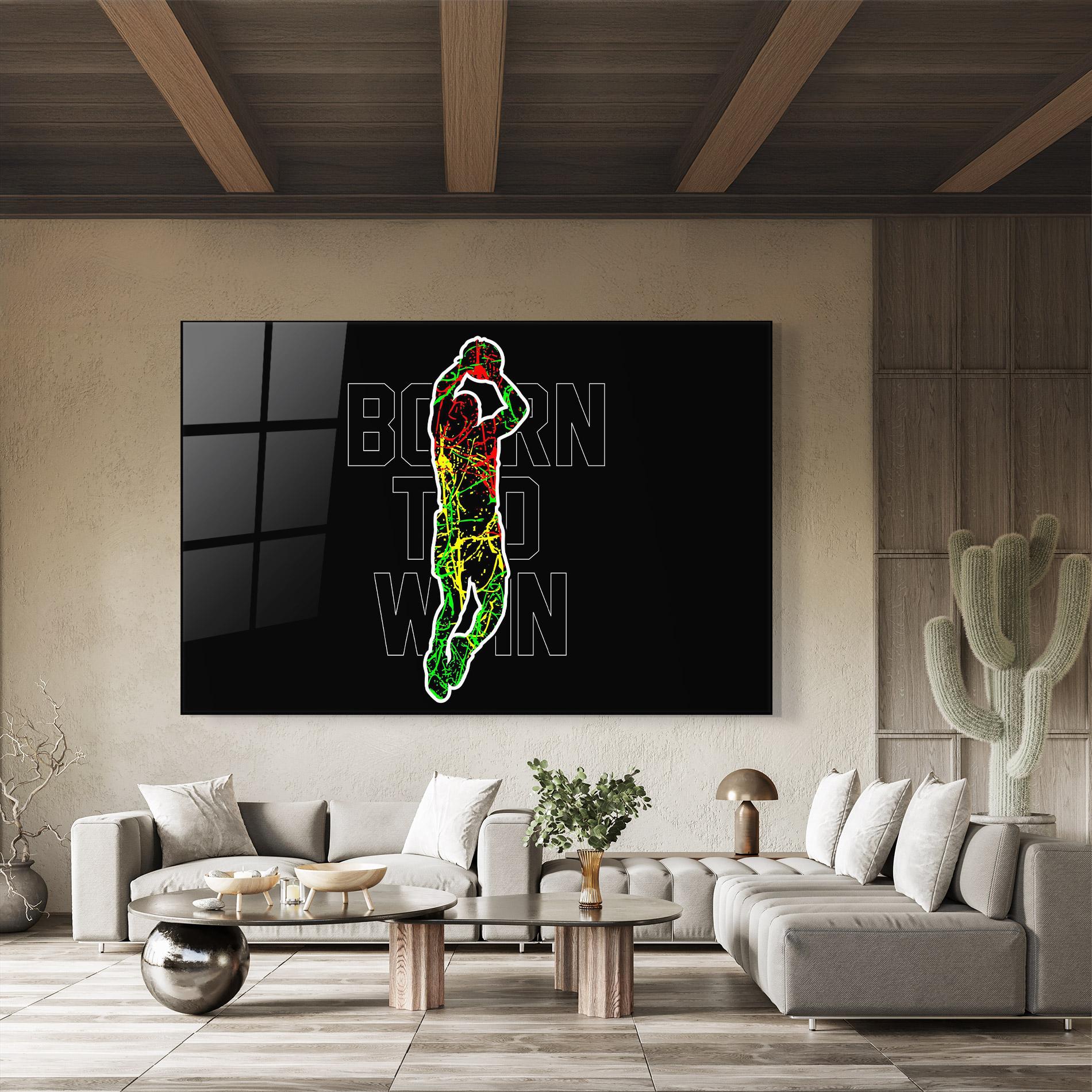 Стъклена картина Basket Win mockup 8