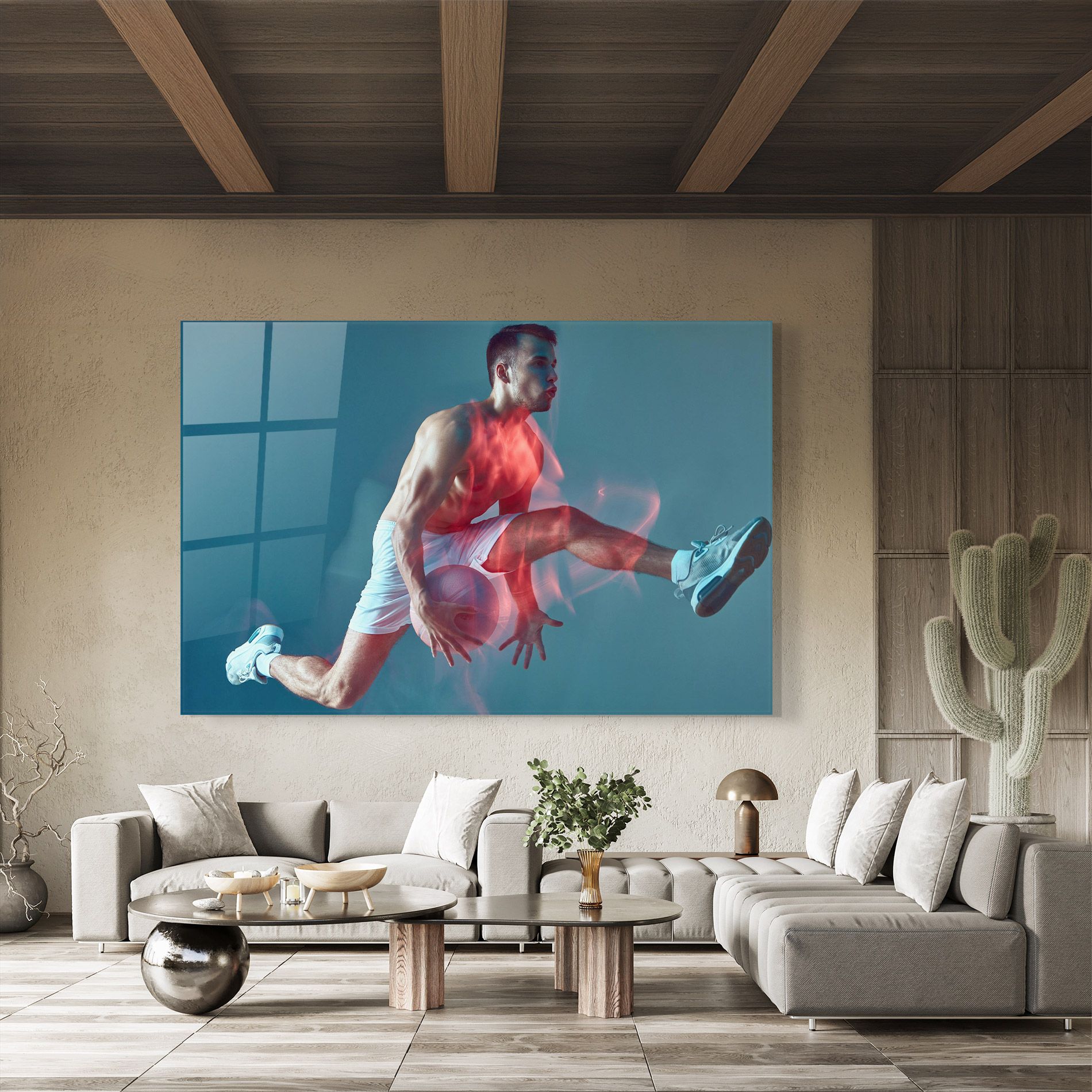 Fire Basketball Player mockup 8