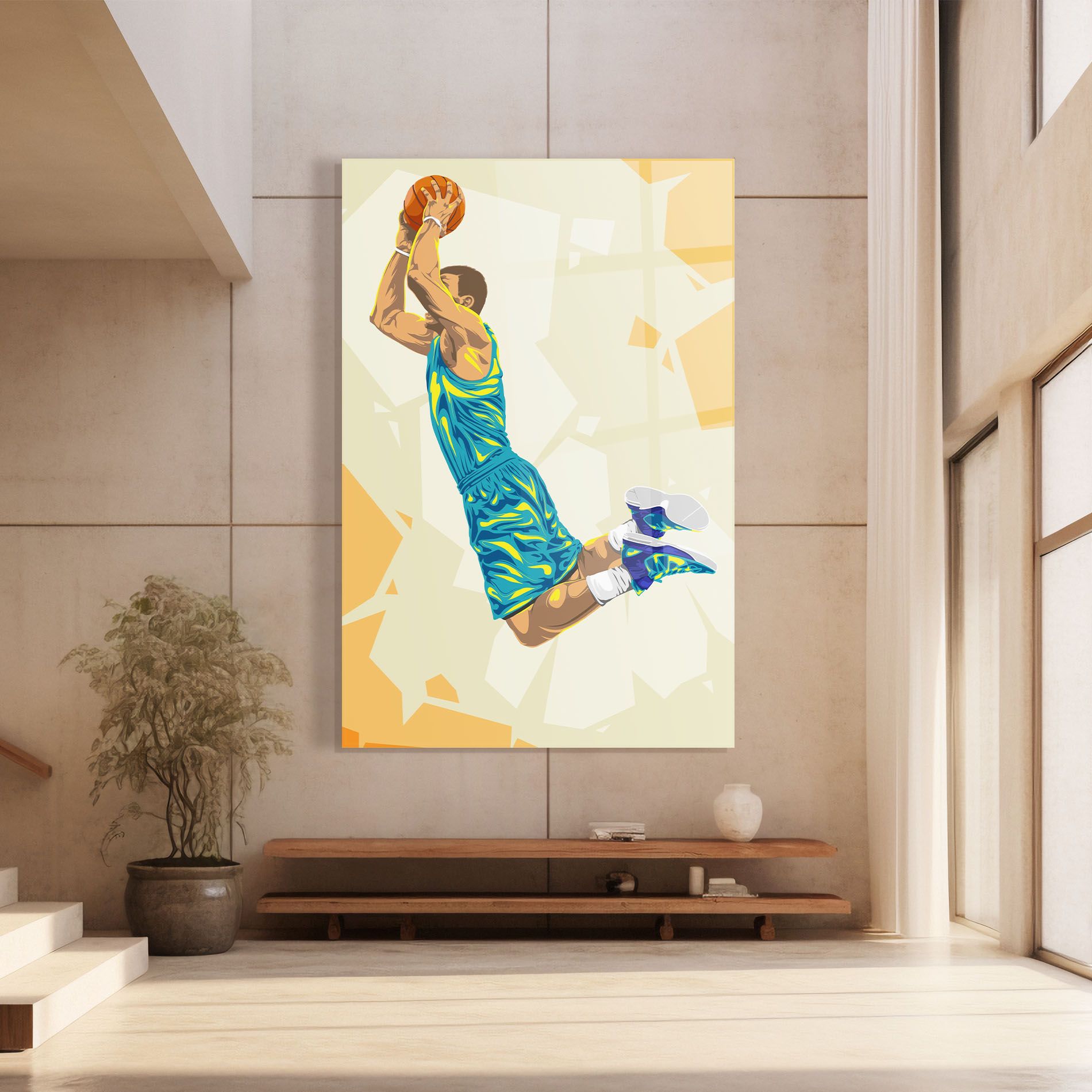 Basketball Dunk Pose mockup 8