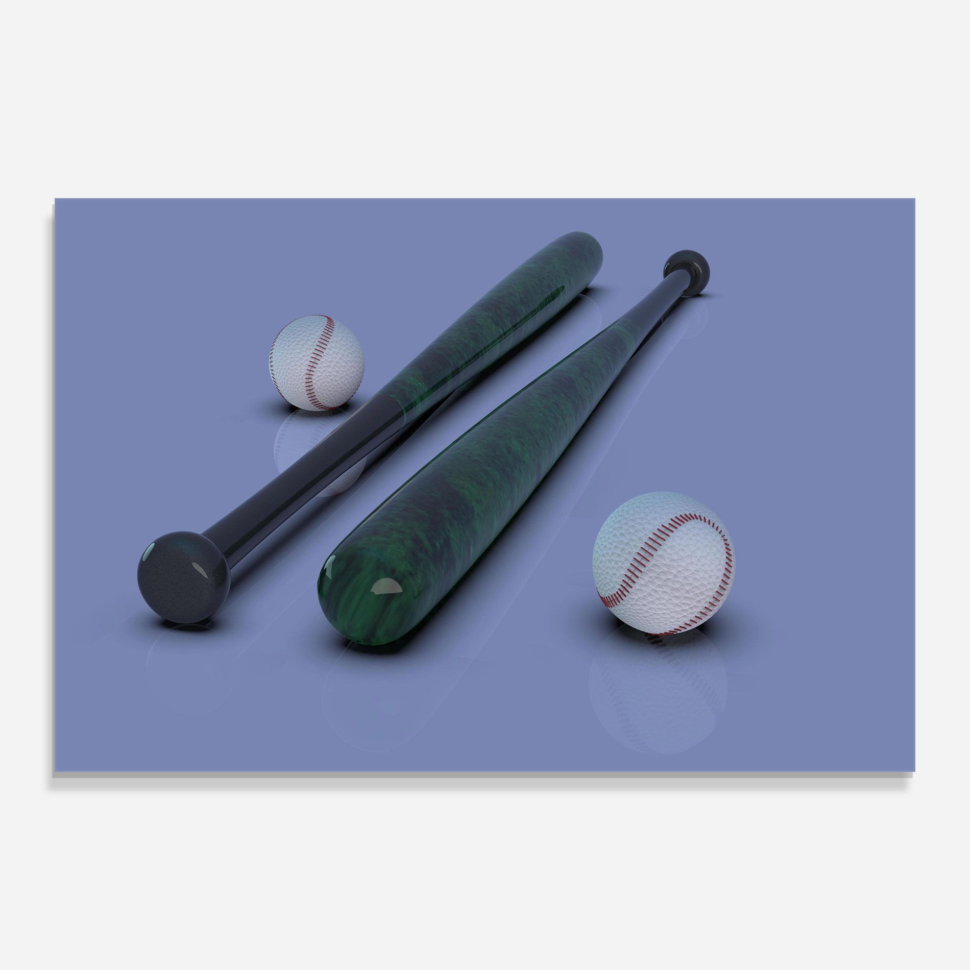 Baseball Ball On Purple mockup 0