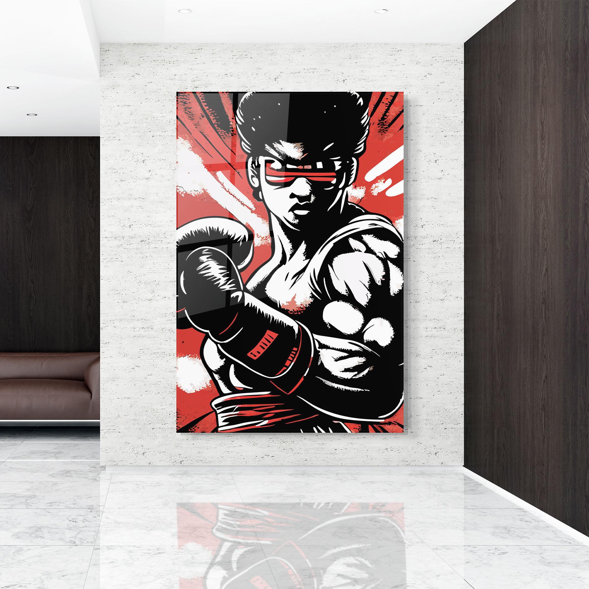 Стъклена картина Video Game Box mockup 9