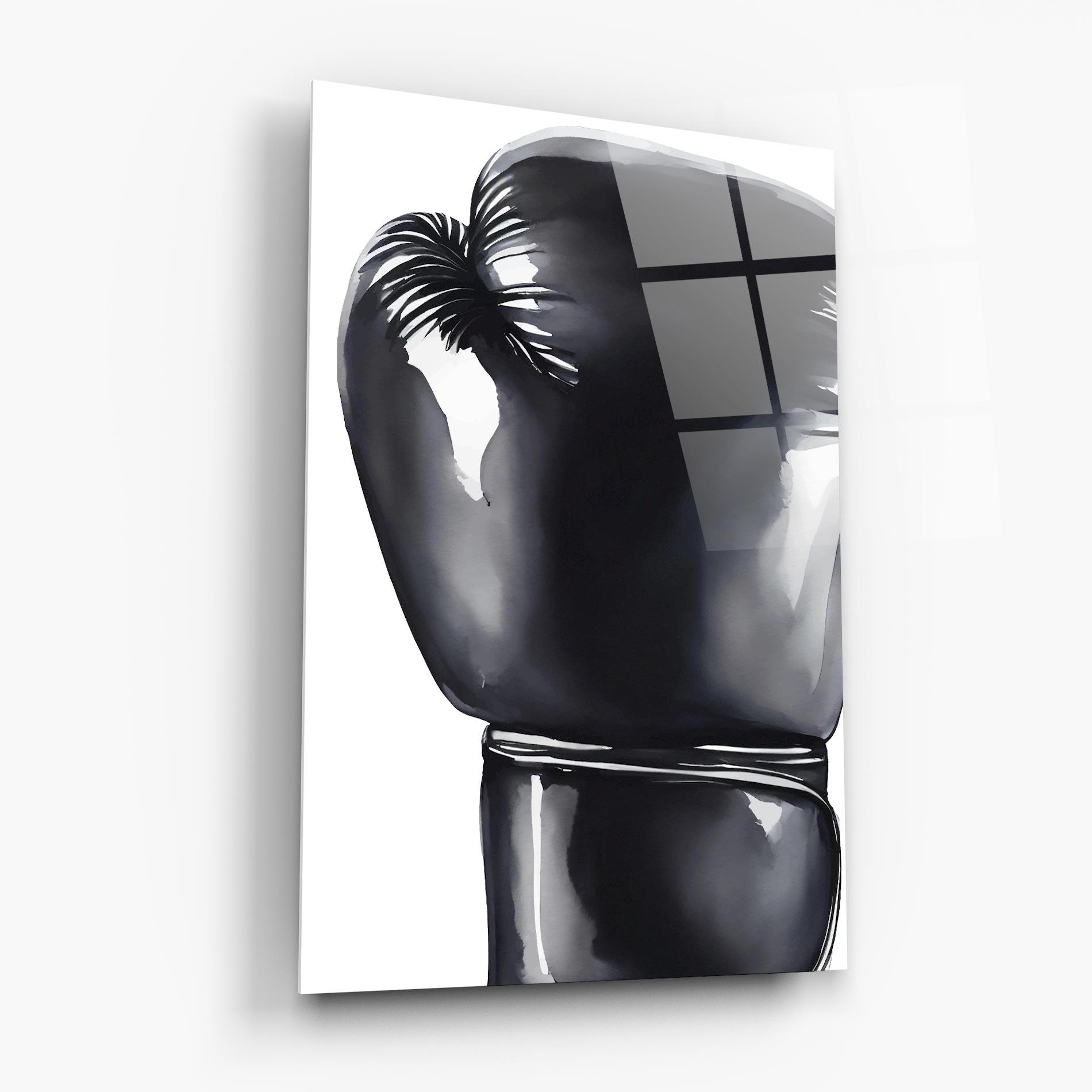 Стъклена картина Black Box Glove mockup 6