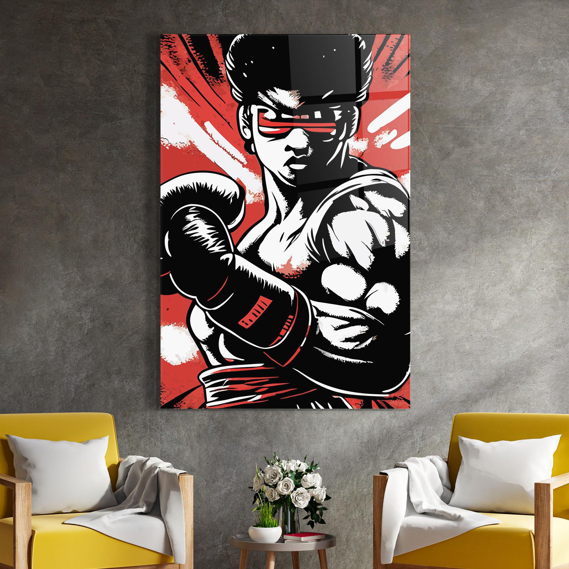 Стъклена картина Video Game Box mockup 4