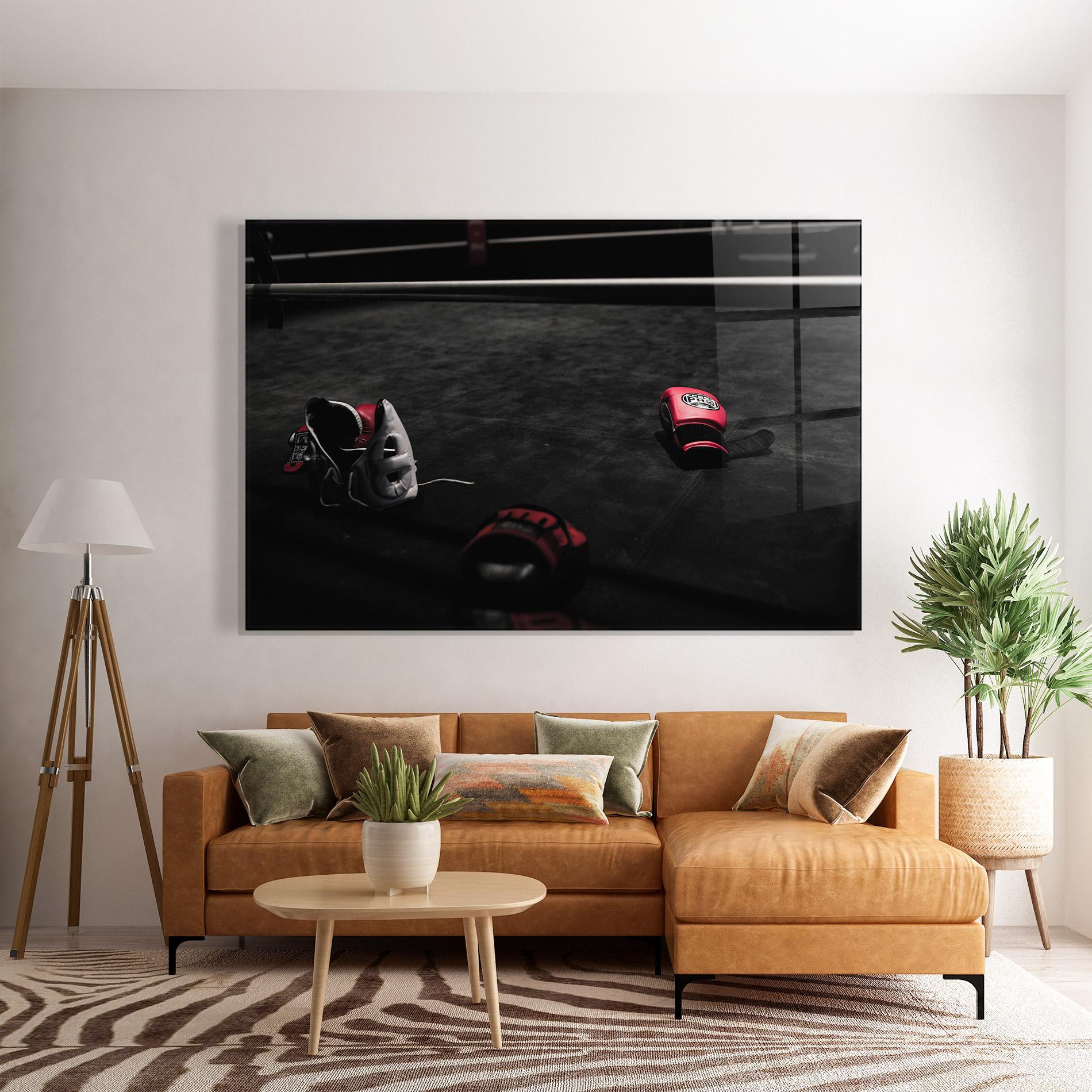 Стъклена картина Ring Gloves mockup 7