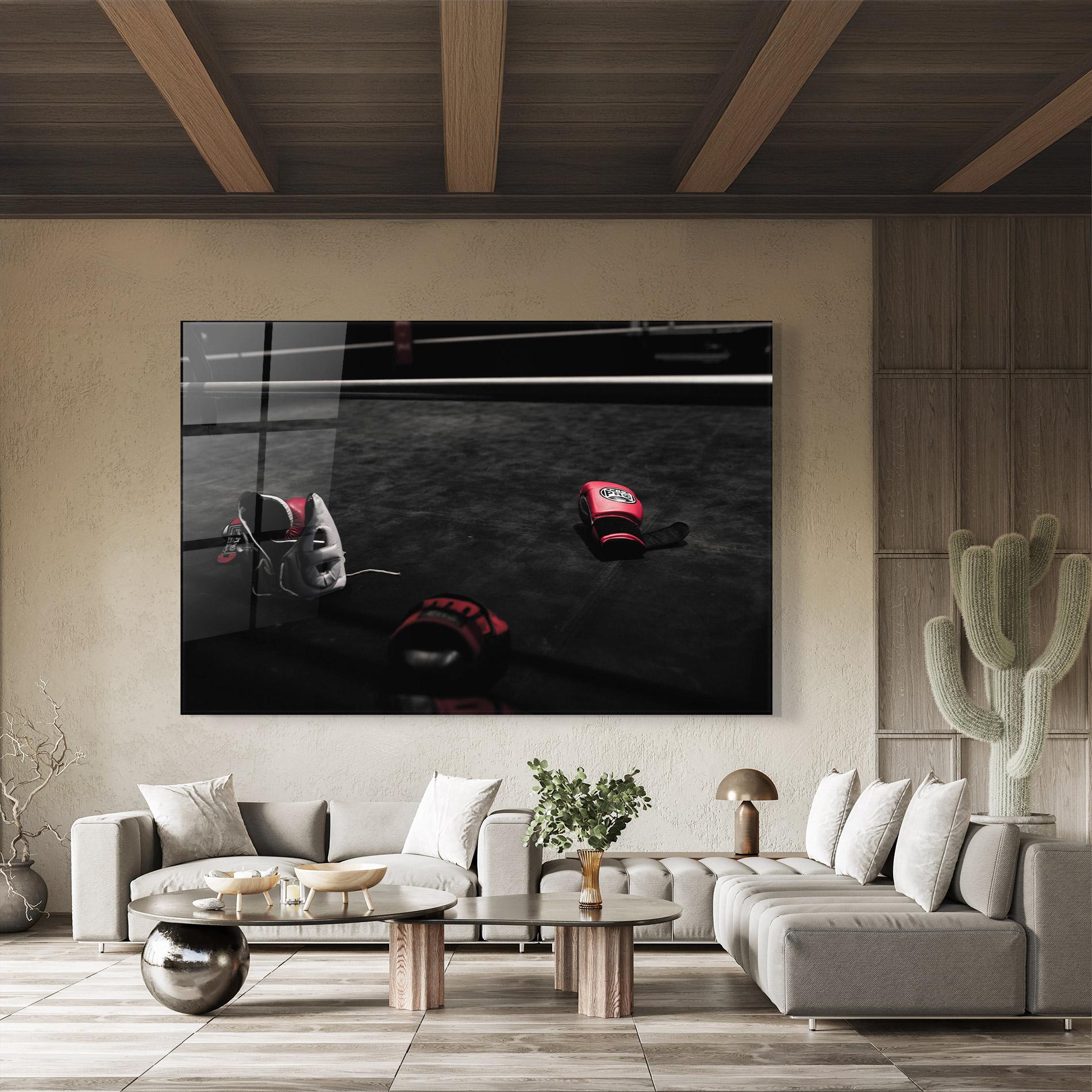 Стъклена картина Ring Gloves mockup 8