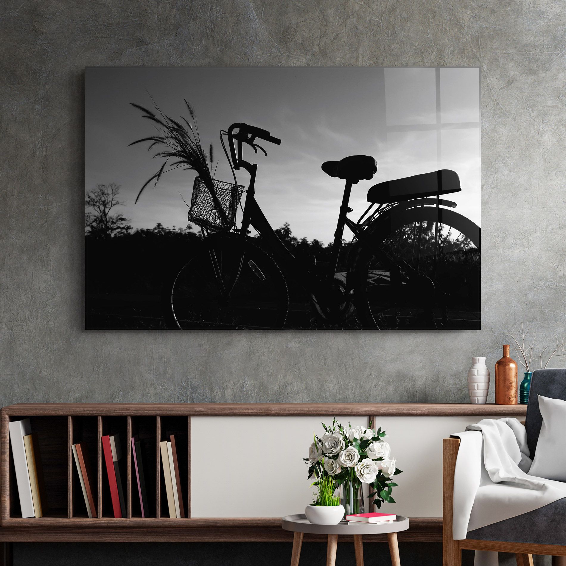Black Bike Shilouette mockup 2