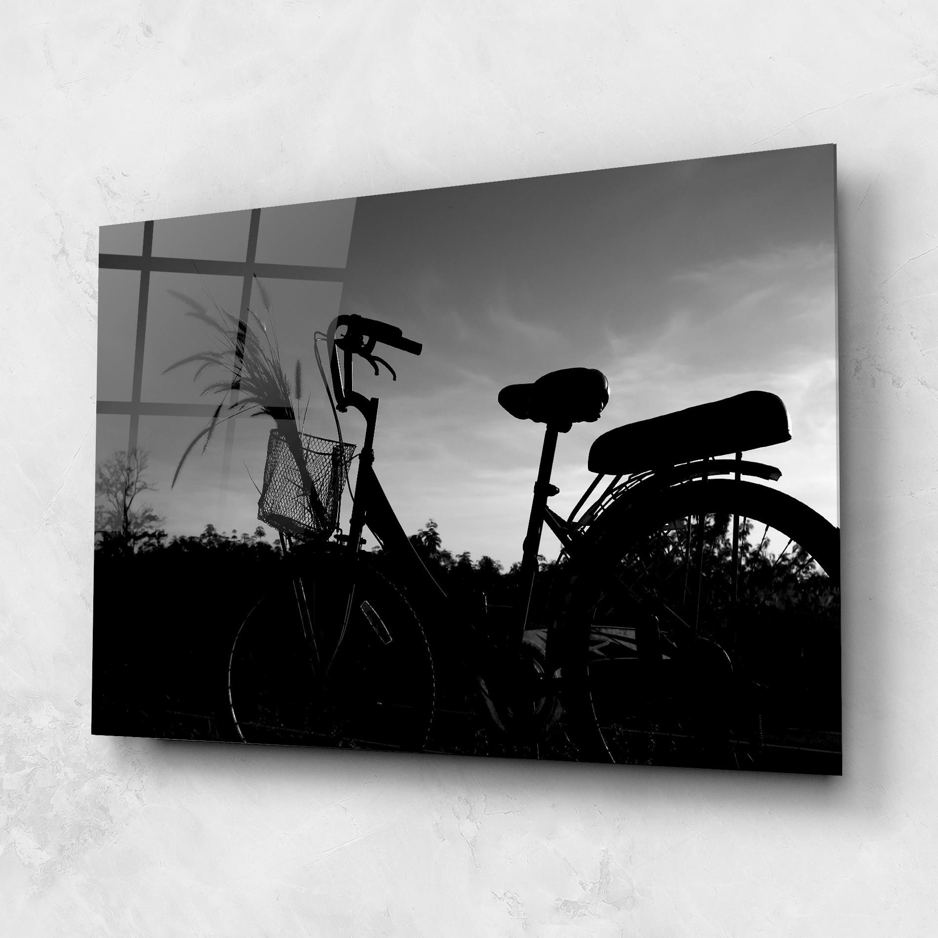 Black Bike Shilouette mockup 1