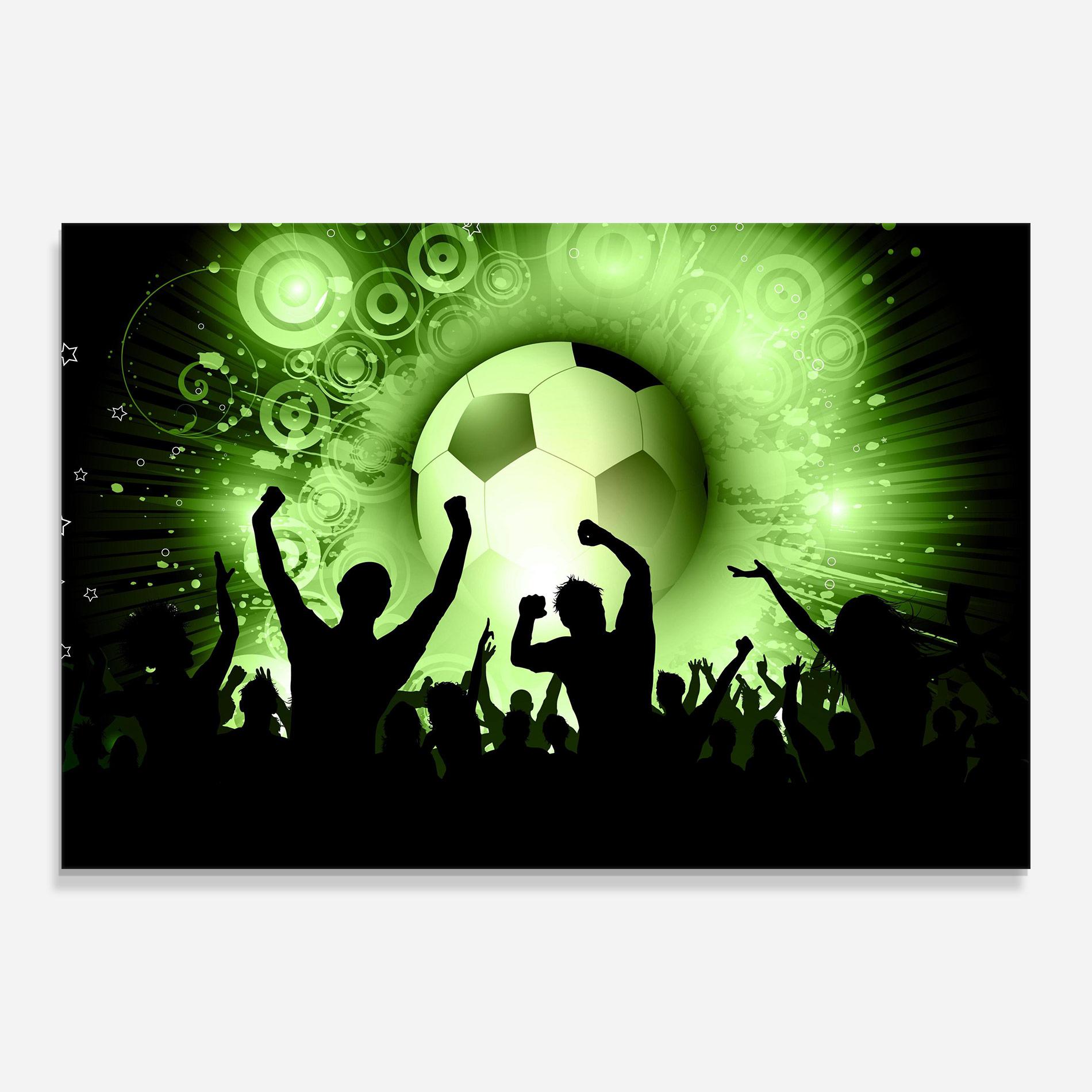 Стъклена картина Football Crowd mockup 0