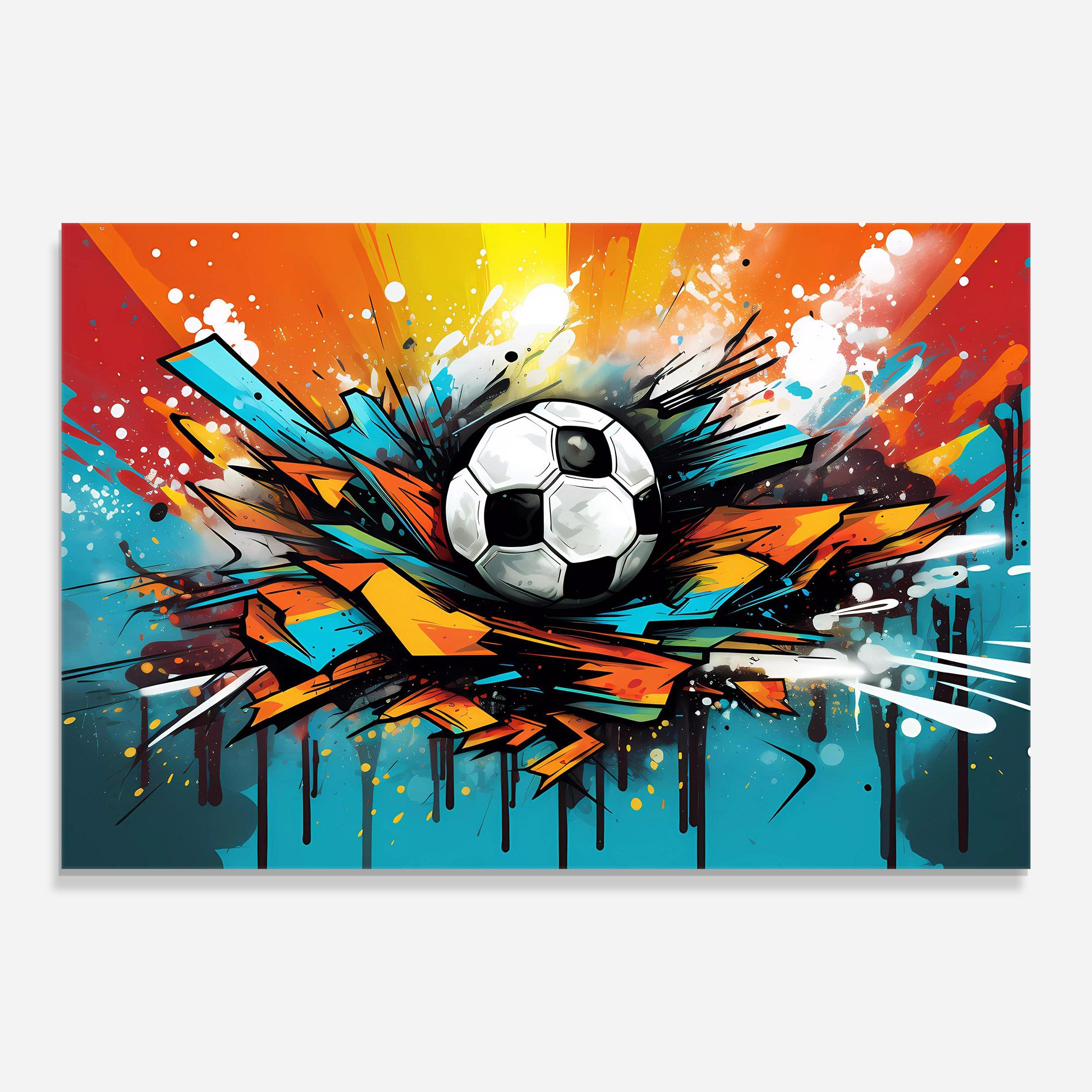 Graffiti Style Football mockup 0