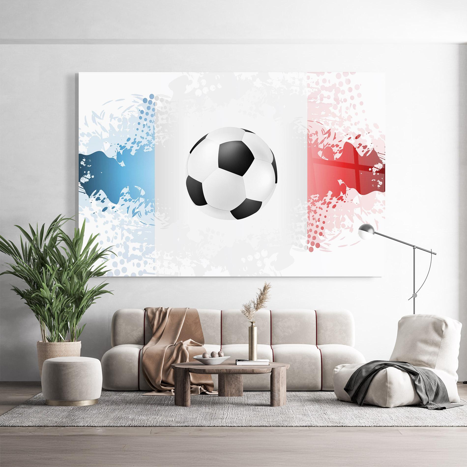 Стъклена картина France Football mockup 9