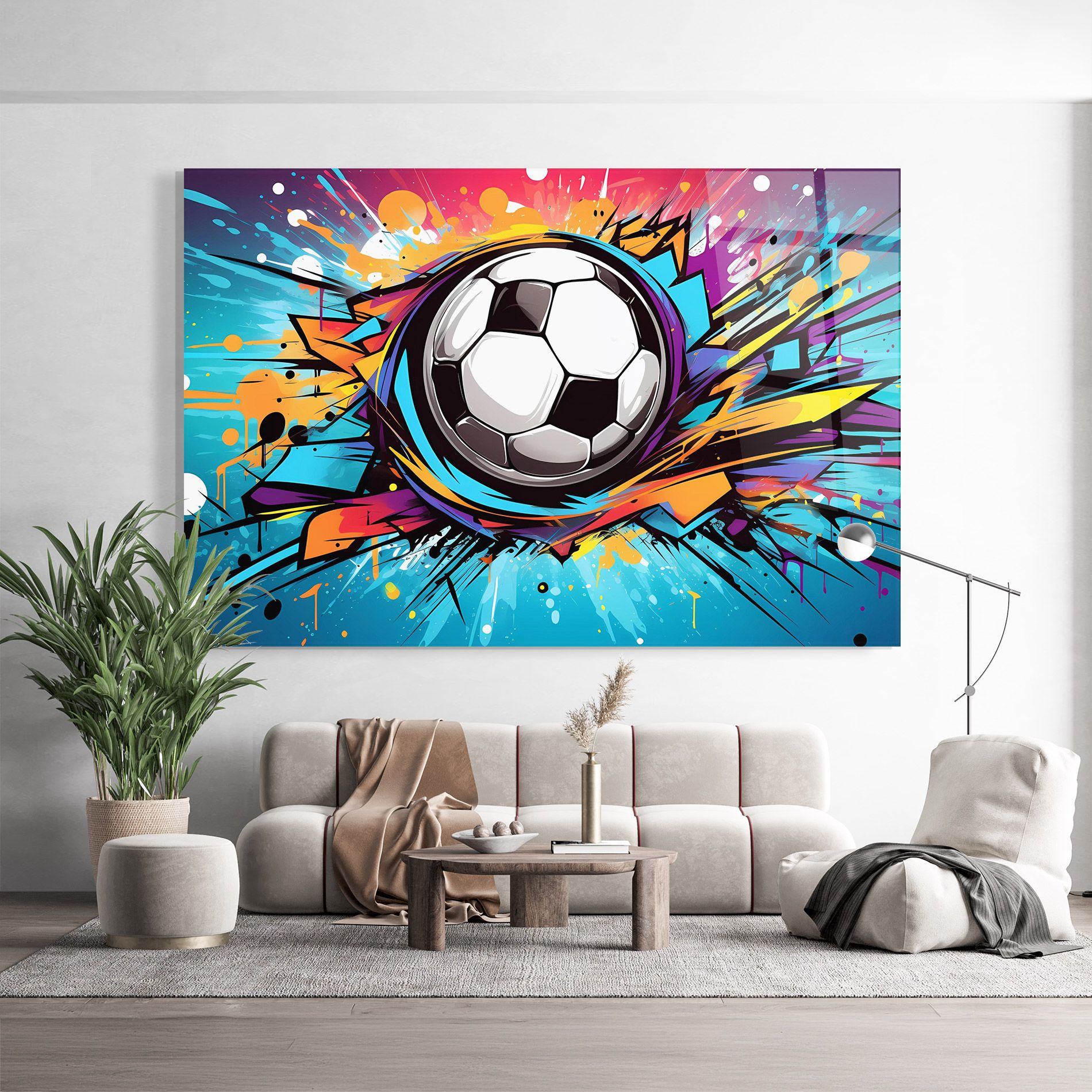 Graffiti Football Flight mockup 9
