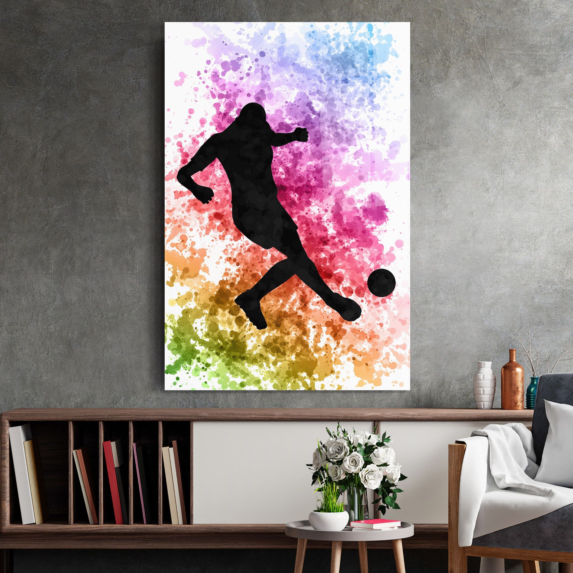 Colorful Art Football mockup 2
